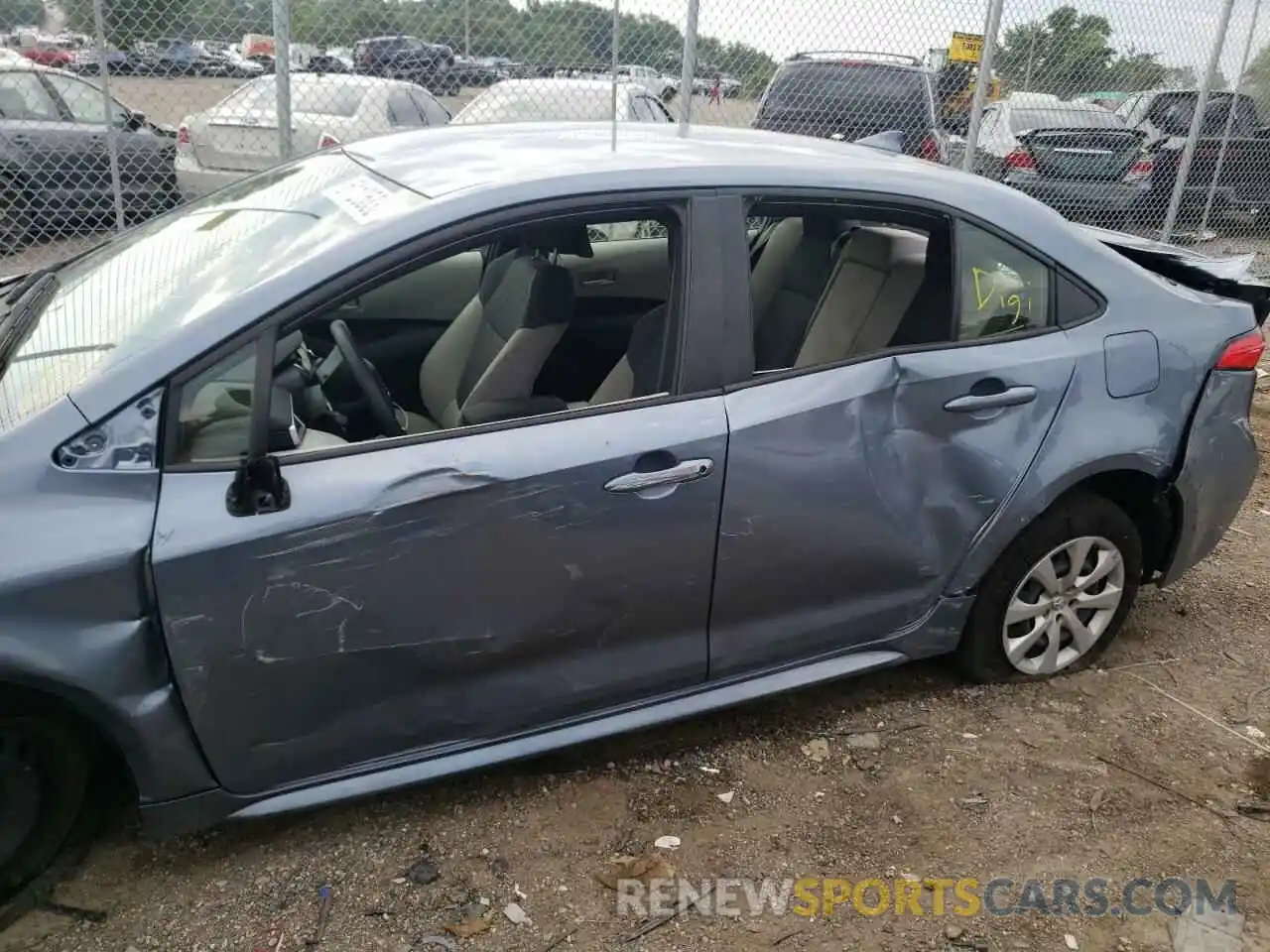 9 Photograph of a damaged car JTDEPMAE9MJ162261 TOYOTA COROLLA 2021