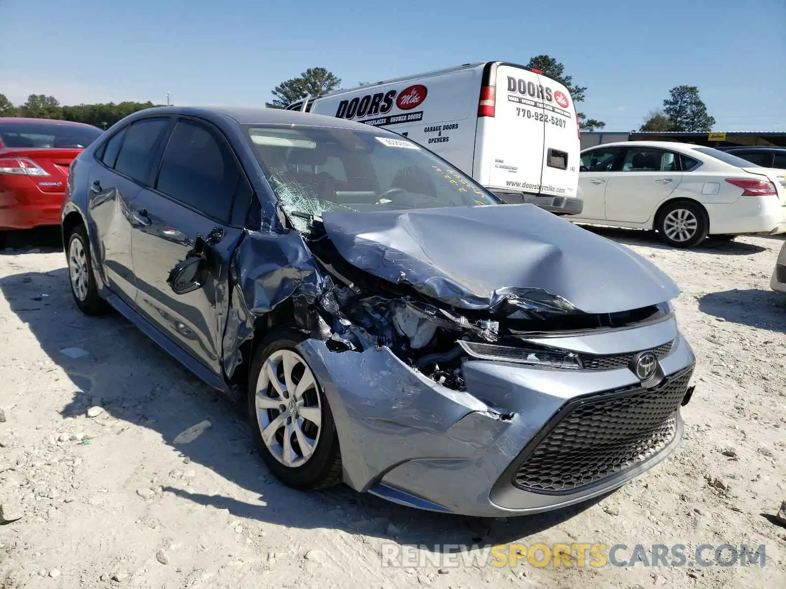 1 Photograph of a damaged car JTDEPMAE9MJ162549 TOYOTA COROLLA 2021