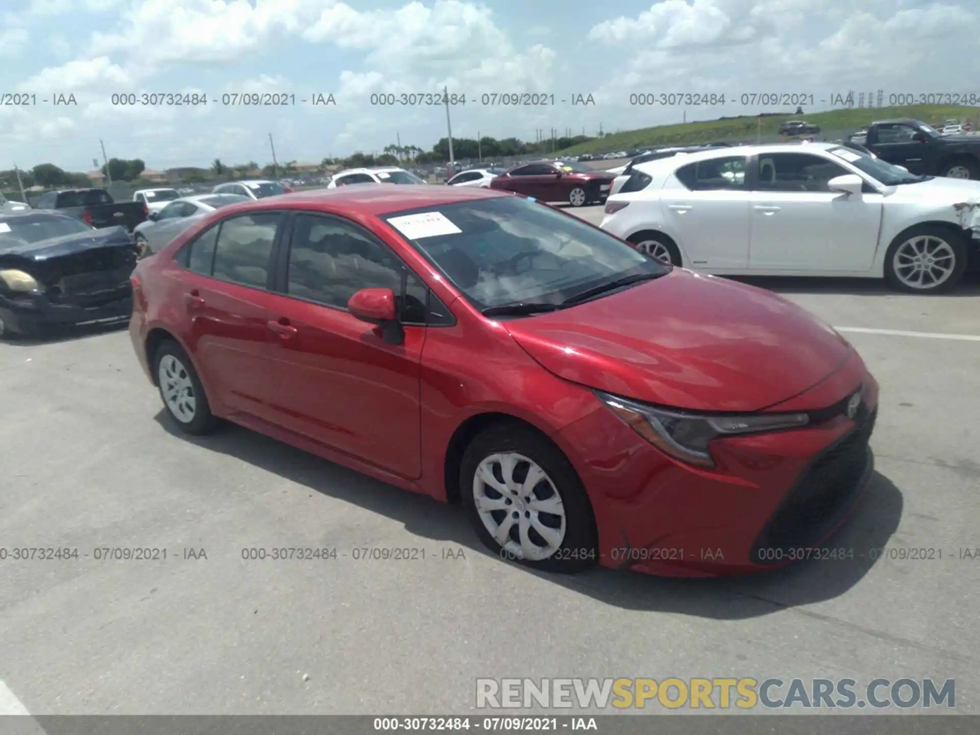 1 Photograph of a damaged car JTDEPMAE9MJ163720 TOYOTA COROLLA 2021