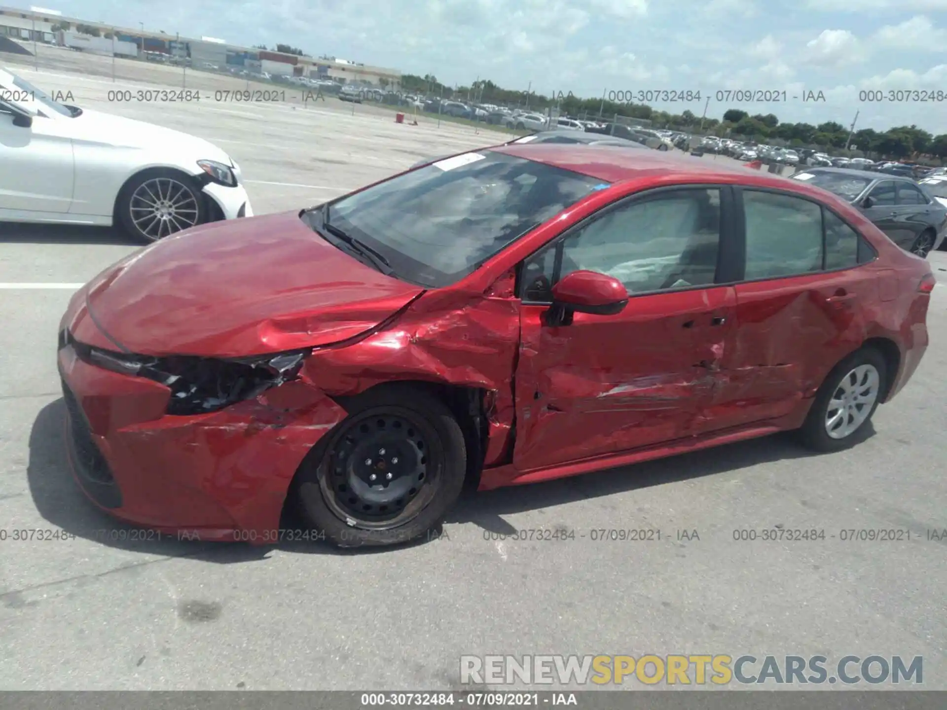 6 Photograph of a damaged car JTDEPMAE9MJ163720 TOYOTA COROLLA 2021