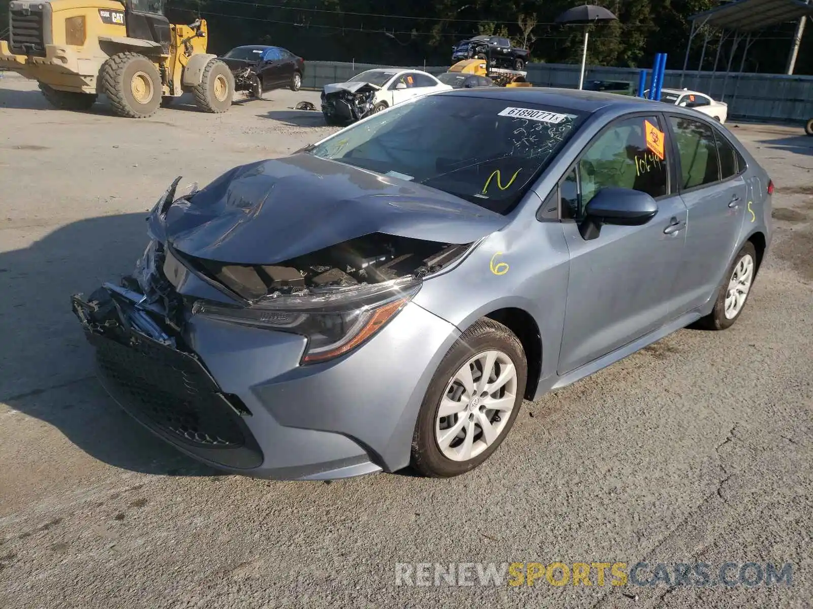 2 Photograph of a damaged car JTDEPMAE9MJ164267 TOYOTA COROLLA 2021