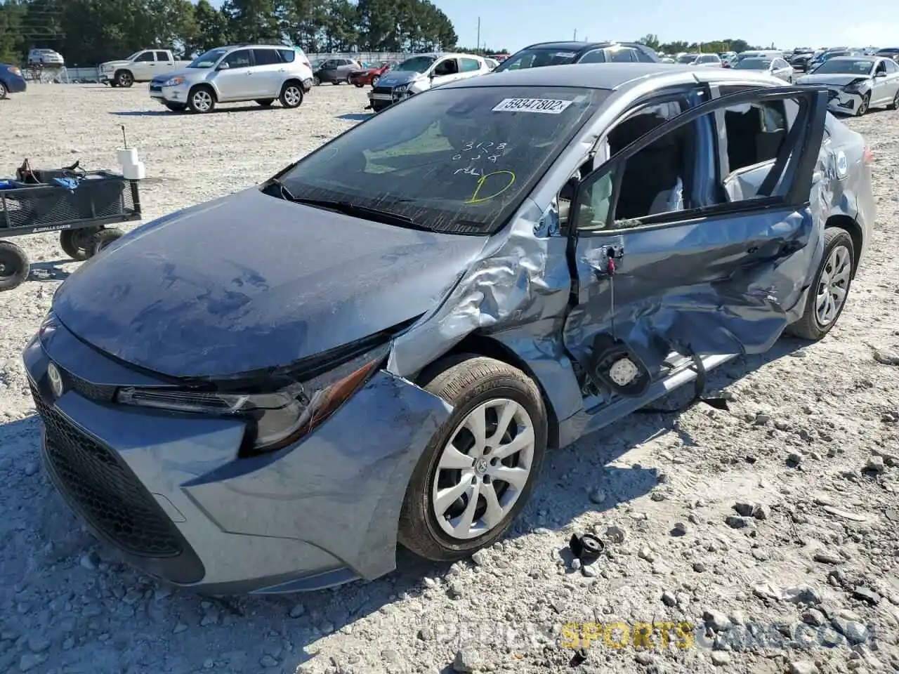 2 Photograph of a damaged car JTDEPMAE9MJ164642 TOYOTA COROLLA 2021