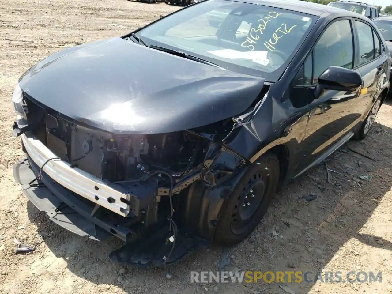 2 Photograph of a damaged car JTDEPMAE9MJ165760 TOYOTA COROLLA 2021