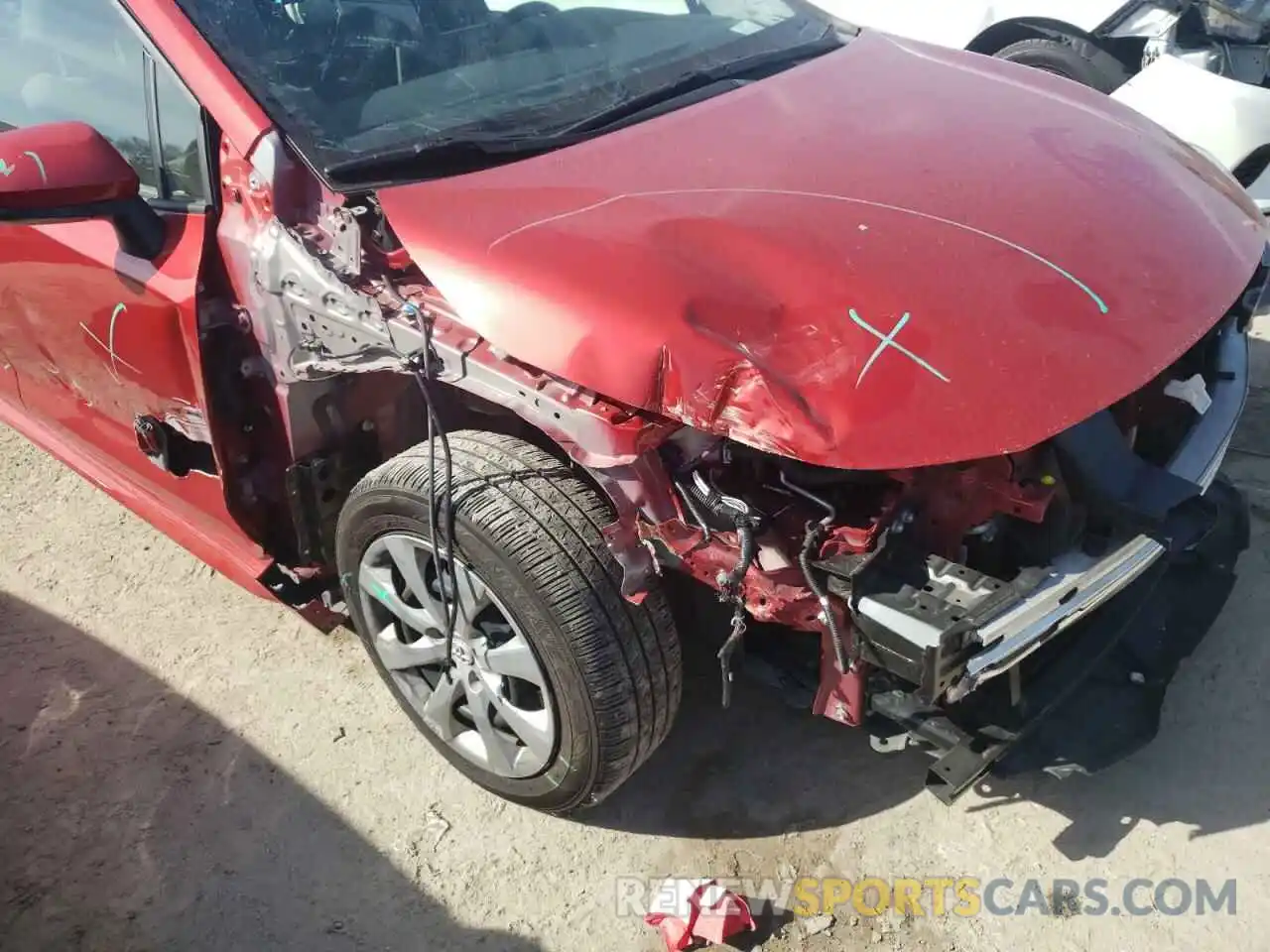 9 Photograph of a damaged car JTDEPMAE9MJ166097 TOYOTA COROLLA 2021