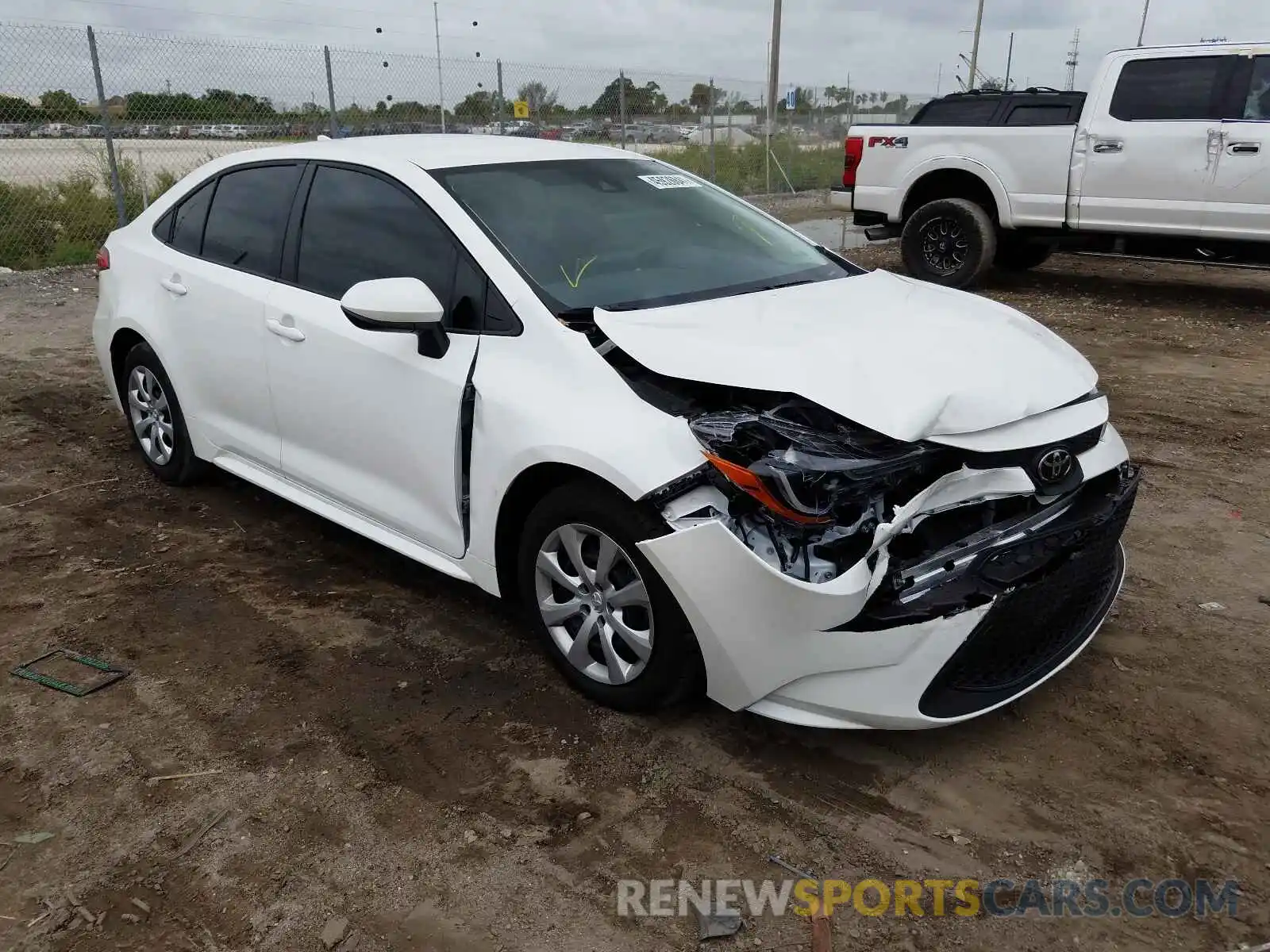 1 Photograph of a damaged car JTDEPMAE9MJ166861 TOYOTA COROLLA 2021