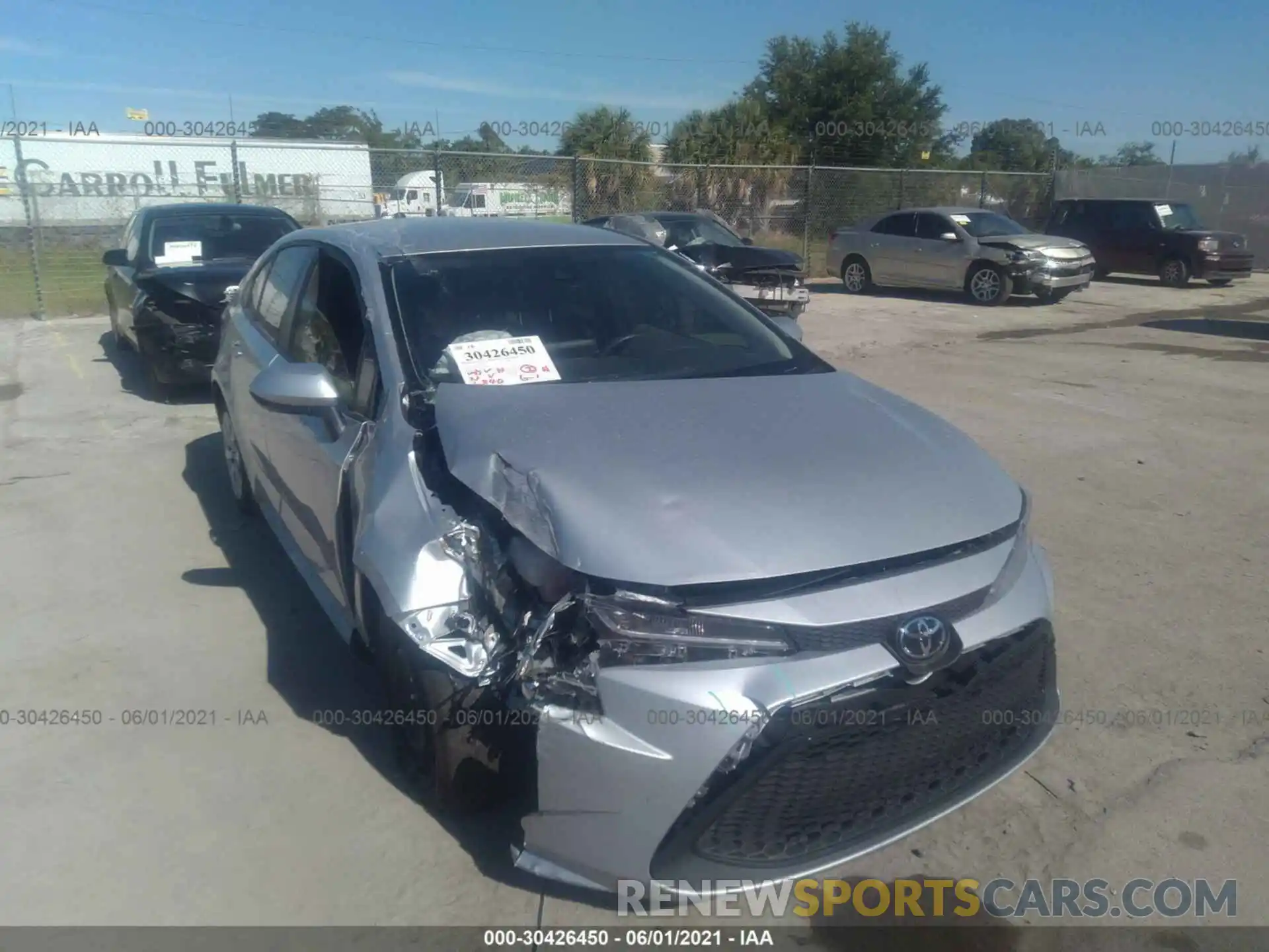 6 Photograph of a damaged car JTDEPMAE9MJ166875 TOYOTA COROLLA 2021