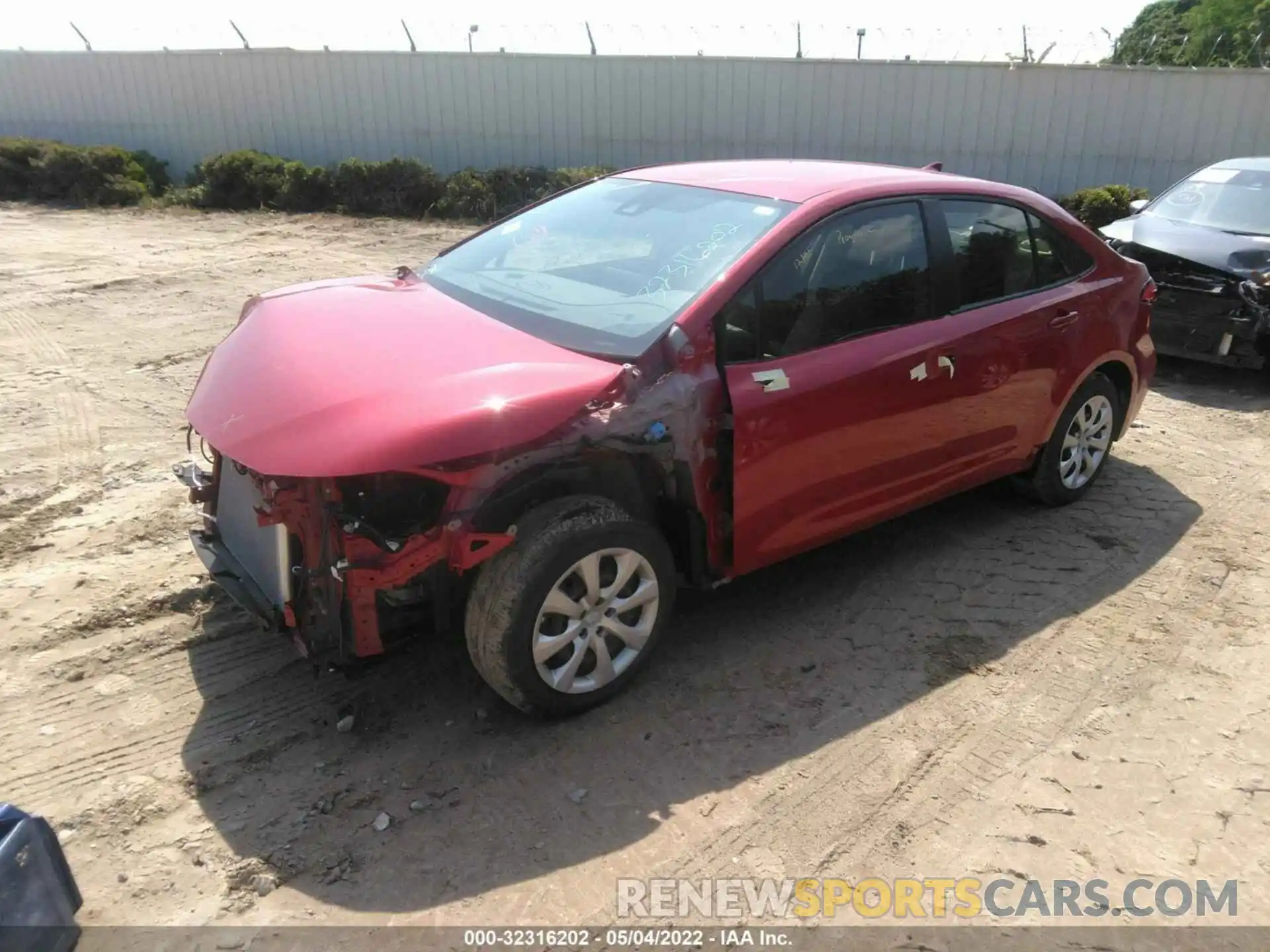 2 Photograph of a damaged car JTDEPMAE9MJ167282 TOYOTA COROLLA 2021