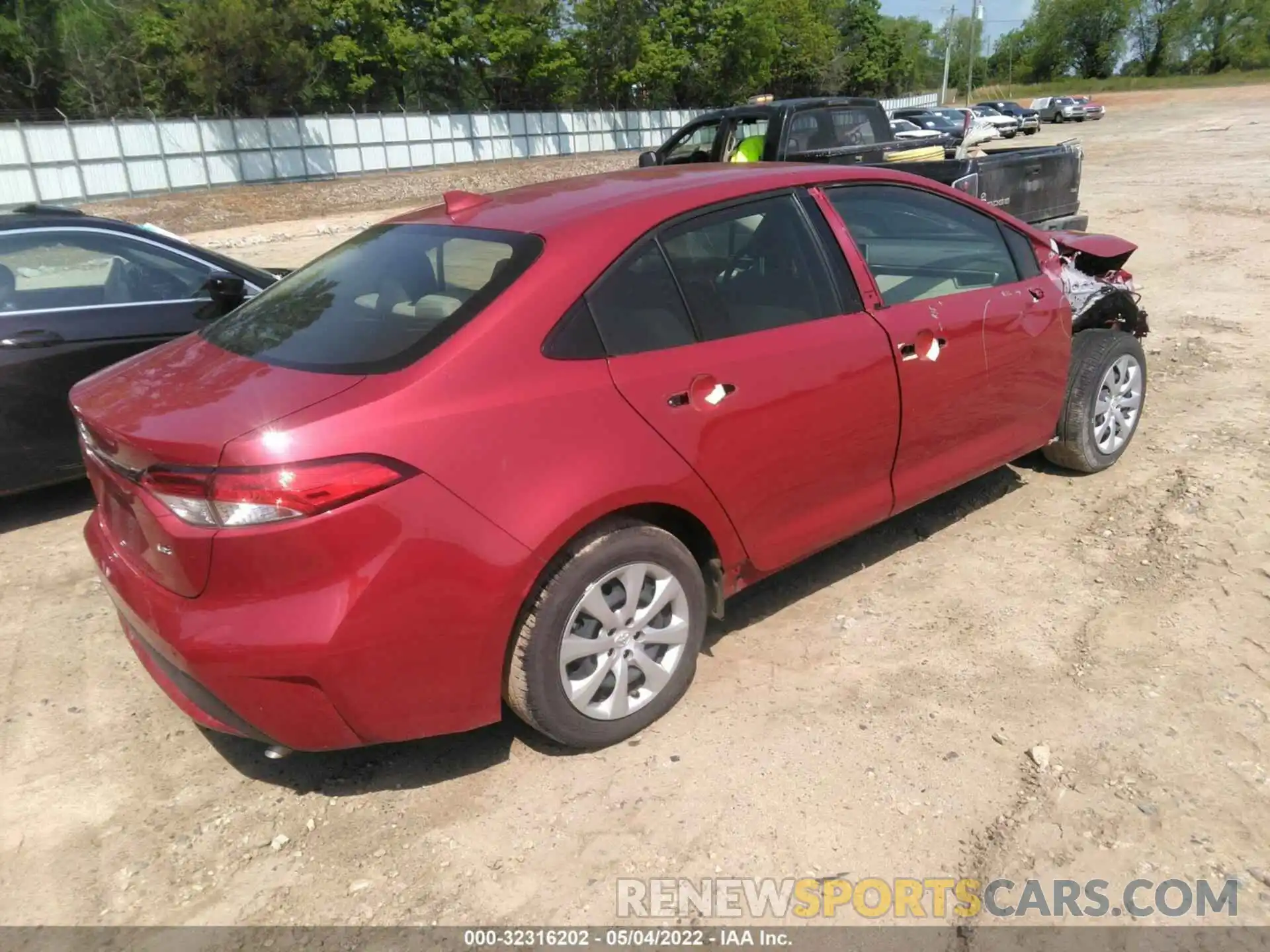 4 Photograph of a damaged car JTDEPMAE9MJ167282 TOYOTA COROLLA 2021