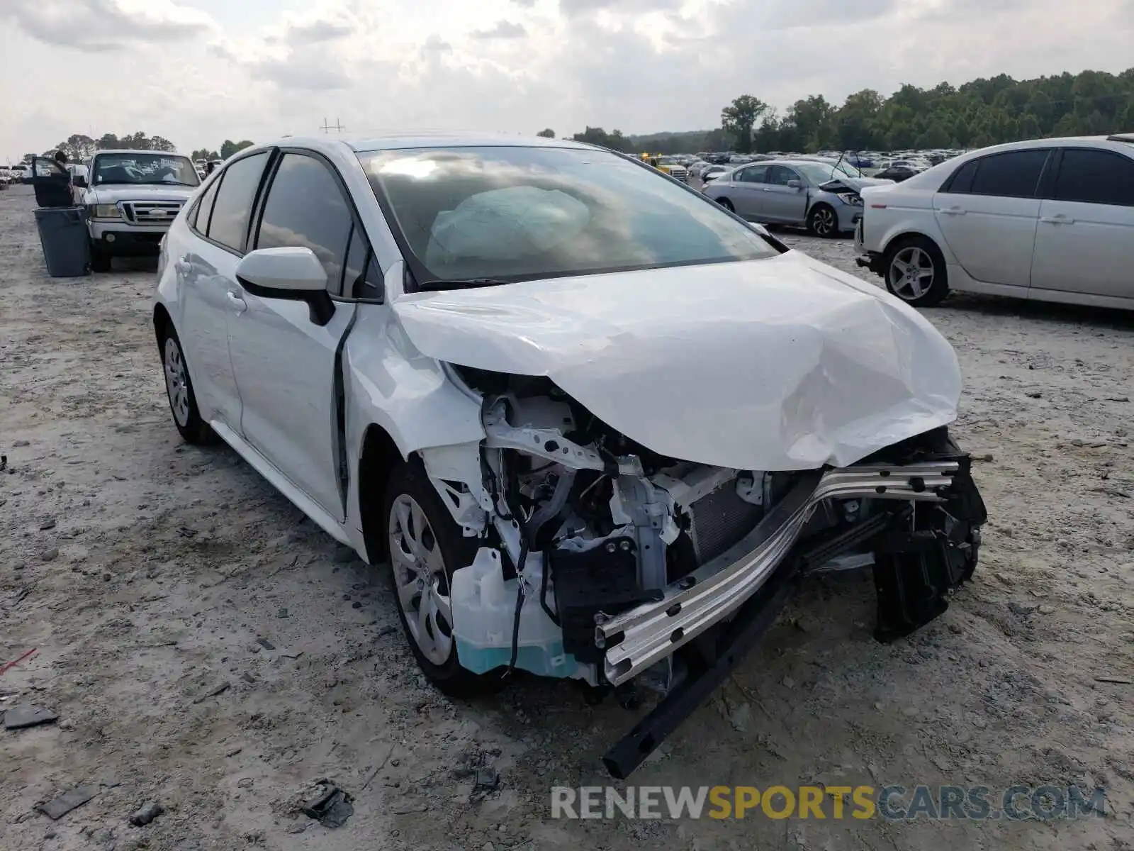 1 Photograph of a damaged car JTDEPMAE9MJ167332 TOYOTA COROLLA 2021