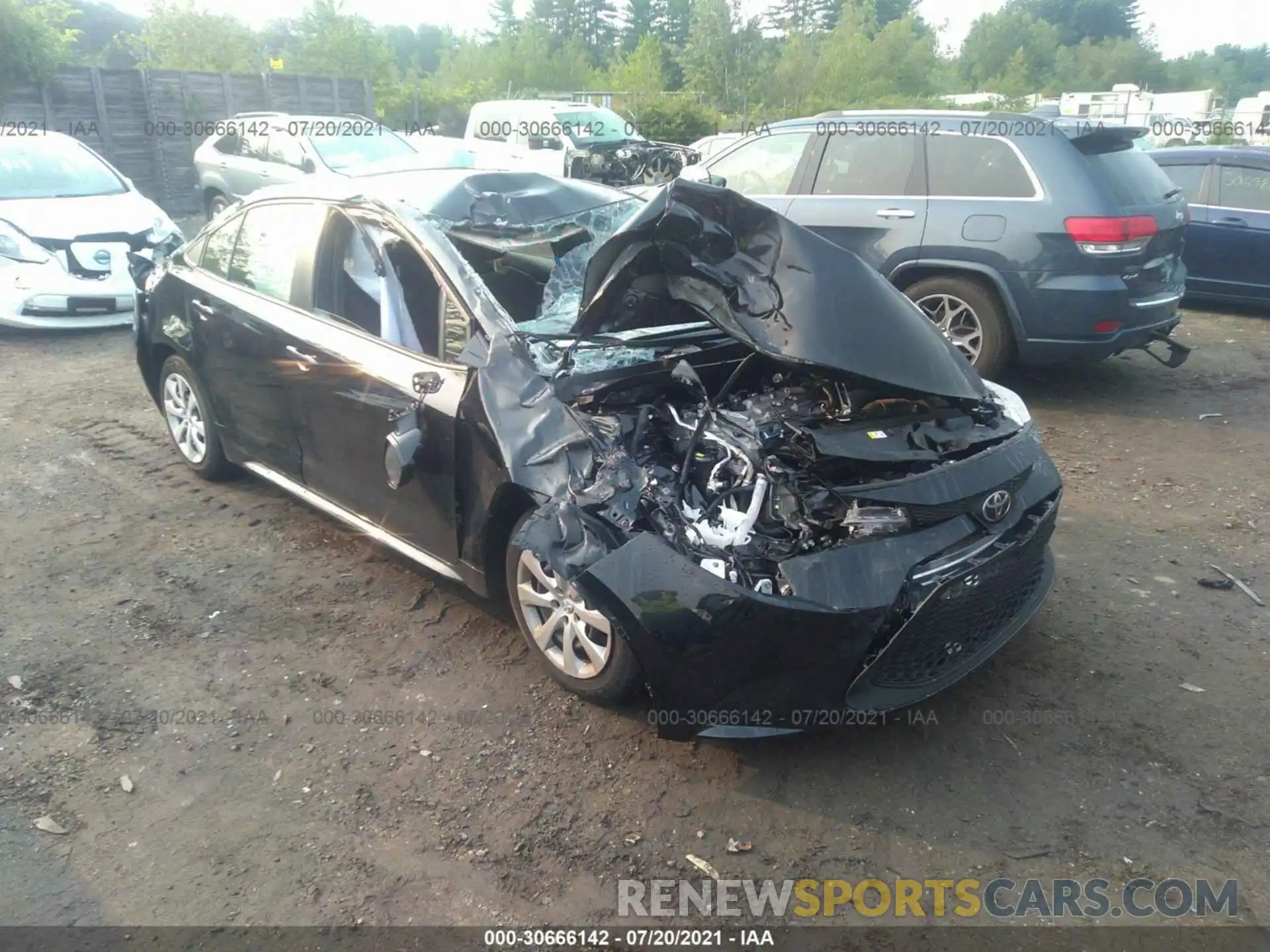 1 Photograph of a damaged car JTDEPMAE9MJ167654 TOYOTA COROLLA 2021