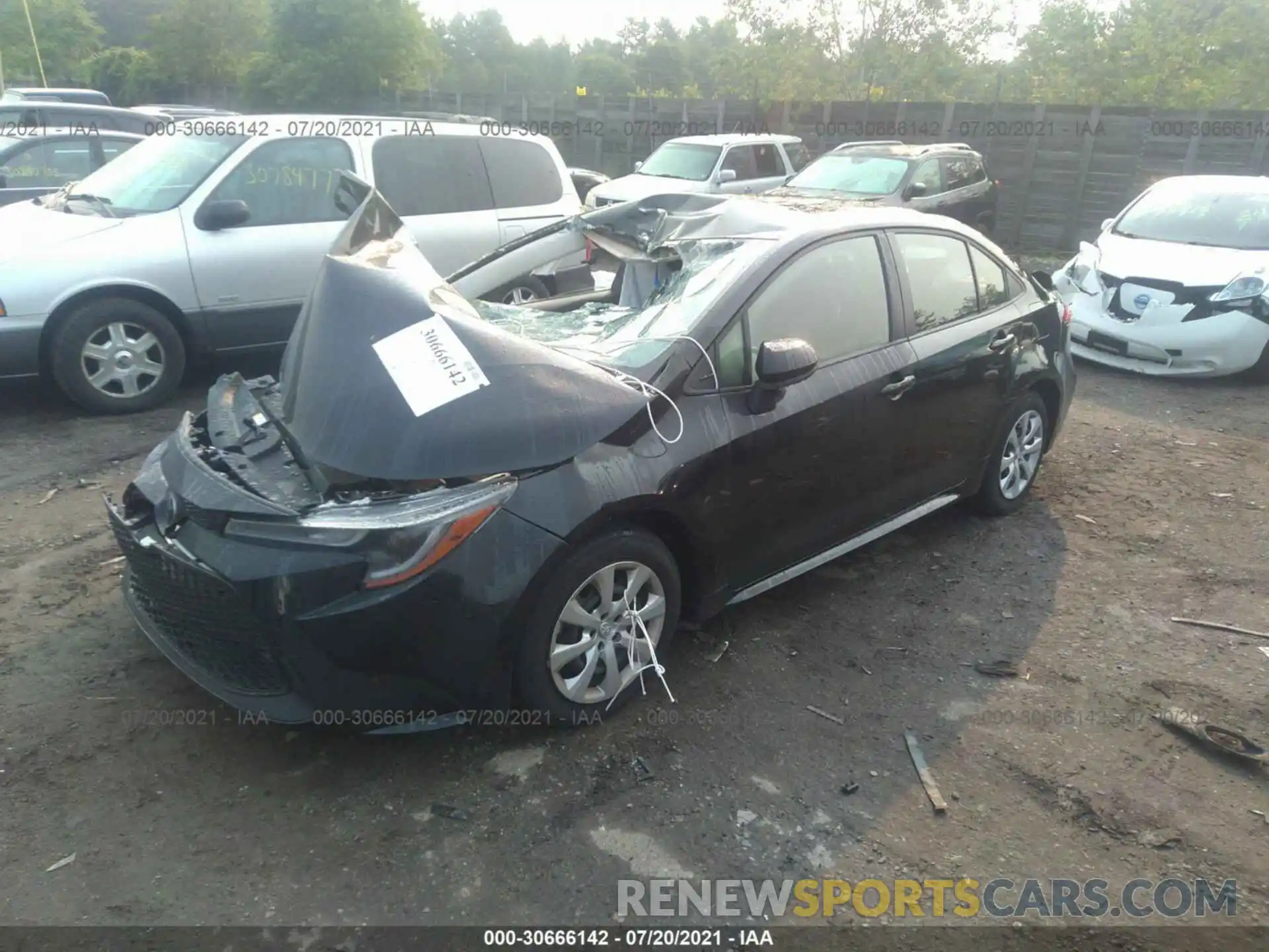 2 Photograph of a damaged car JTDEPMAE9MJ167654 TOYOTA COROLLA 2021