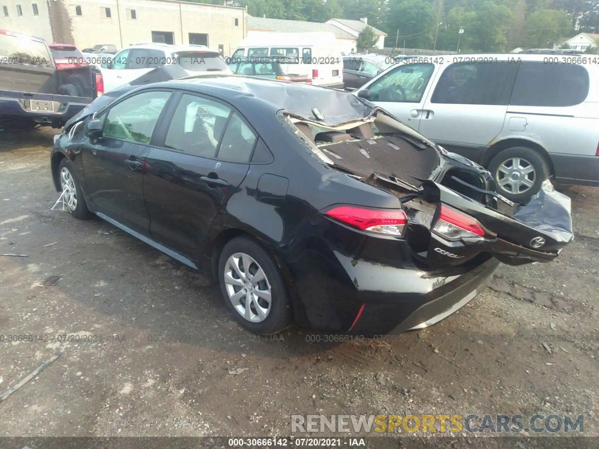 3 Photograph of a damaged car JTDEPMAE9MJ167654 TOYOTA COROLLA 2021