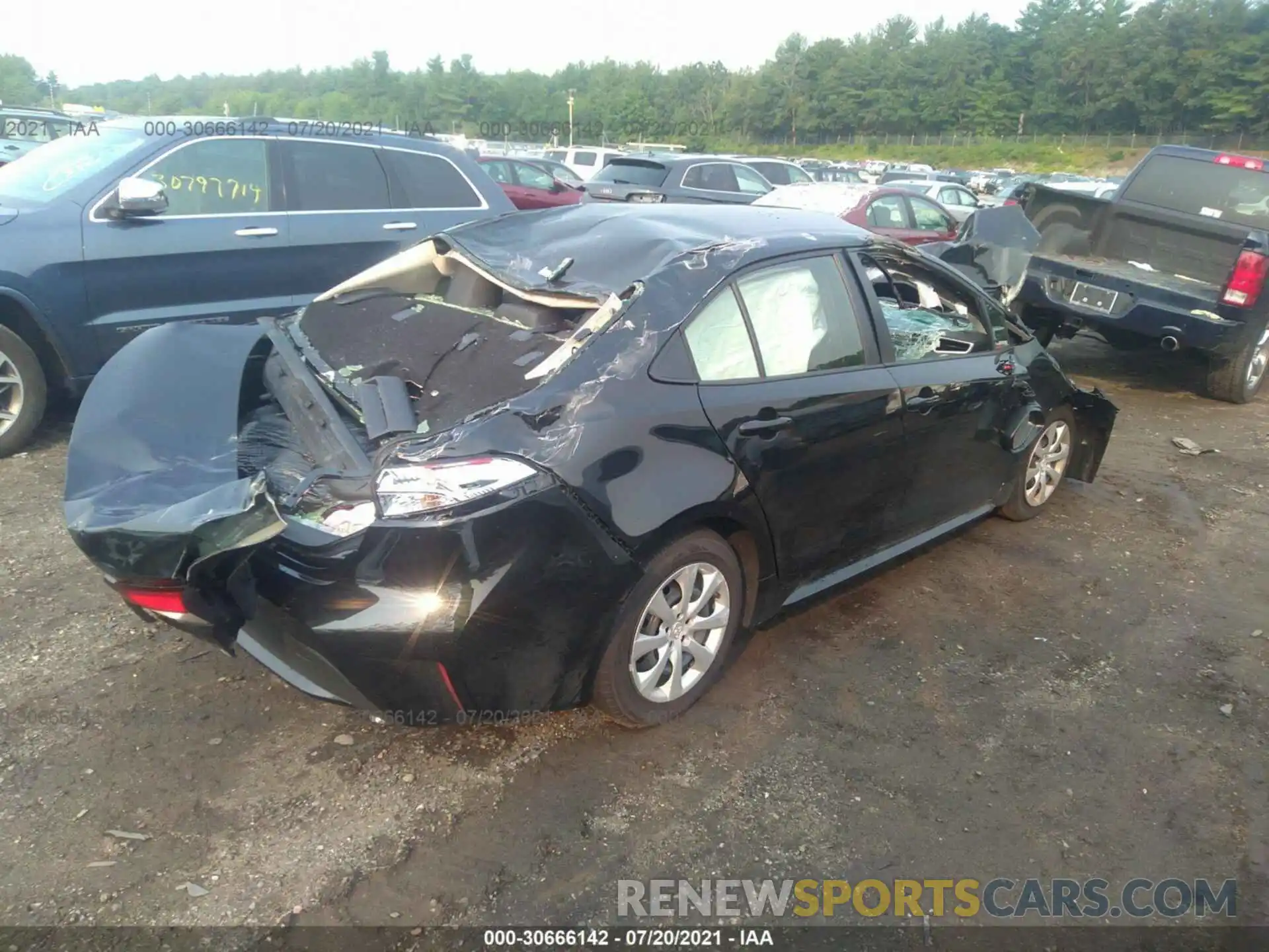 4 Photograph of a damaged car JTDEPMAE9MJ167654 TOYOTA COROLLA 2021