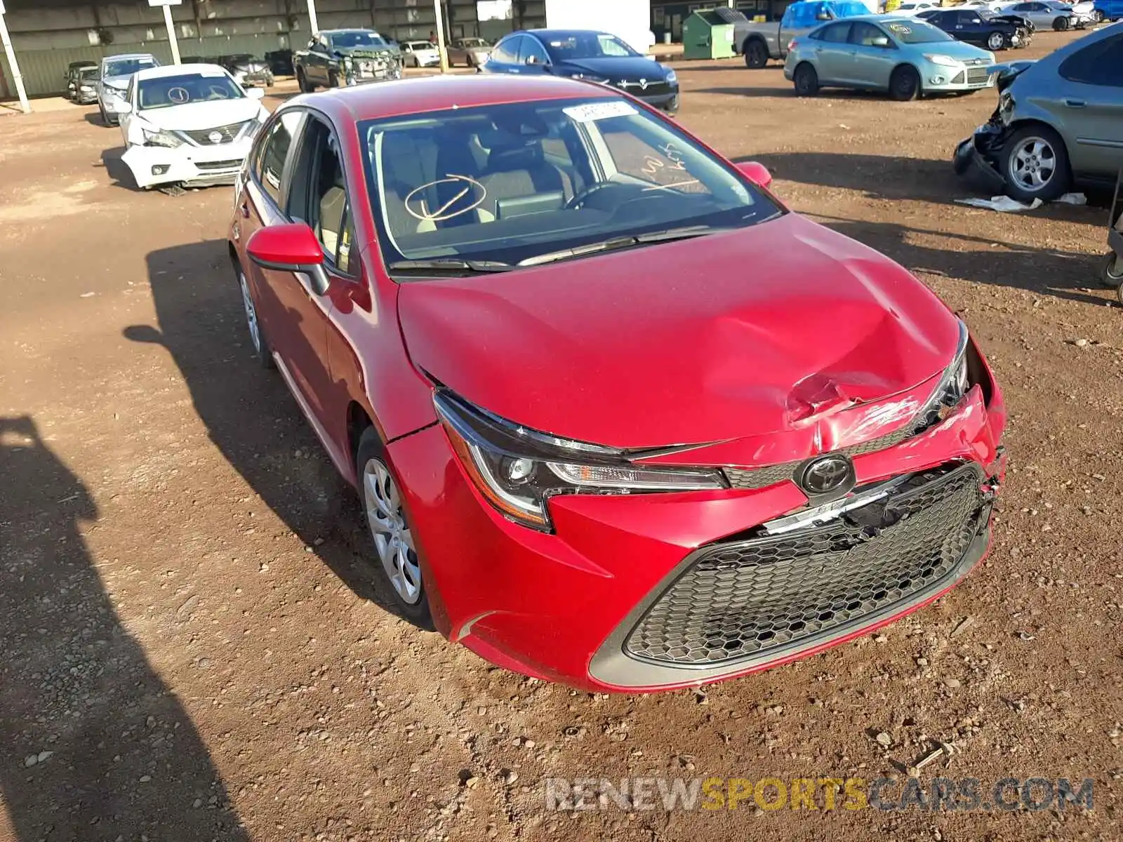 1 Photograph of a damaged car JTDEPMAE9MJ167945 TOYOTA COROLLA 2021