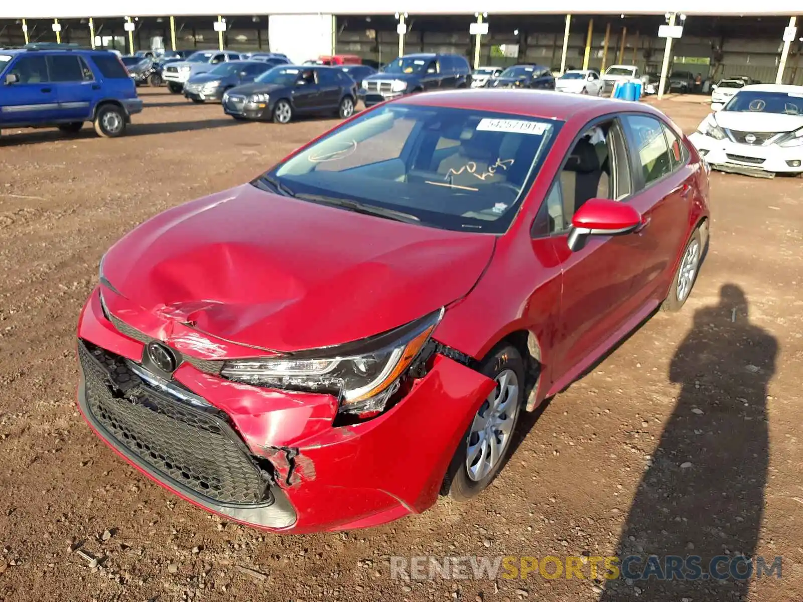 2 Photograph of a damaged car JTDEPMAE9MJ167945 TOYOTA COROLLA 2021