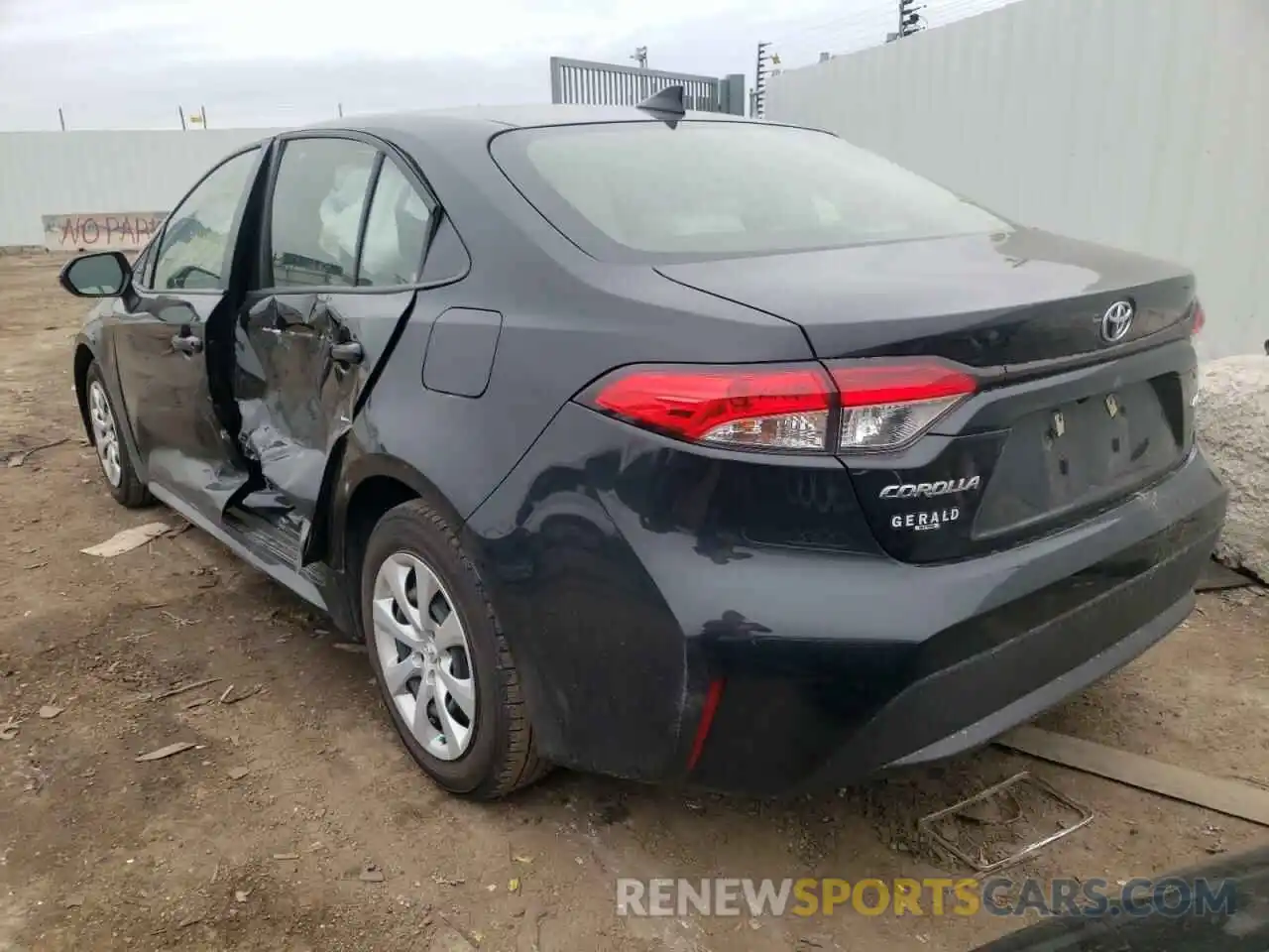 3 Photograph of a damaged car JTDEPMAE9MJ167962 TOYOTA COROLLA 2021