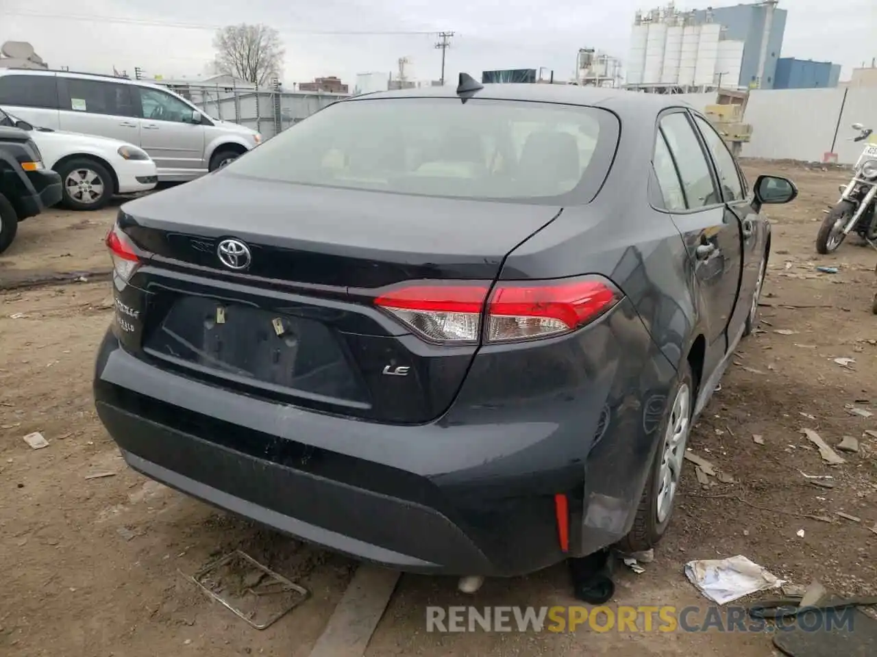 4 Photograph of a damaged car JTDEPMAE9MJ167962 TOYOTA COROLLA 2021