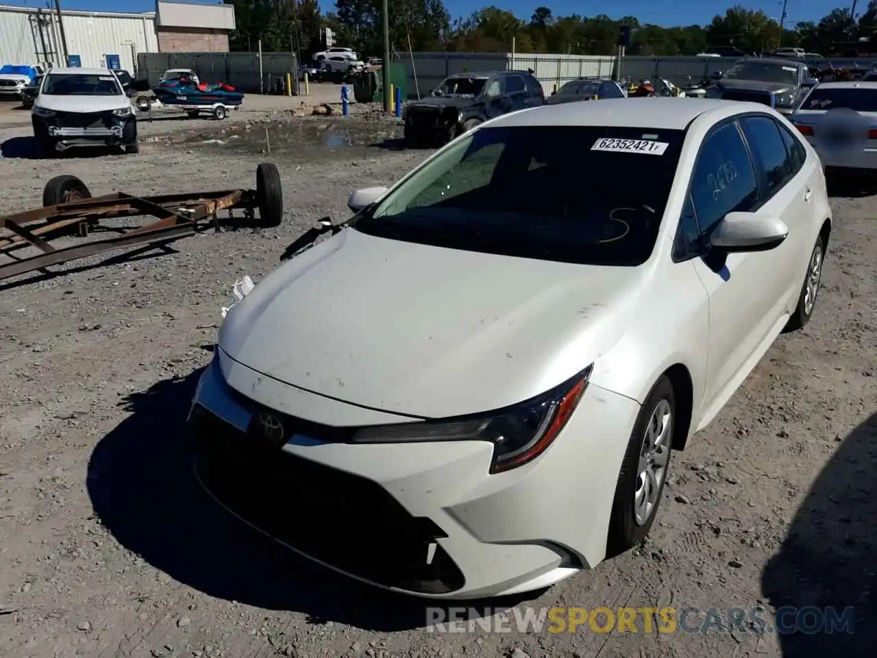 2 Photograph of a damaged car JTDEPMAE9MJ169761 TOYOTA COROLLA 2021