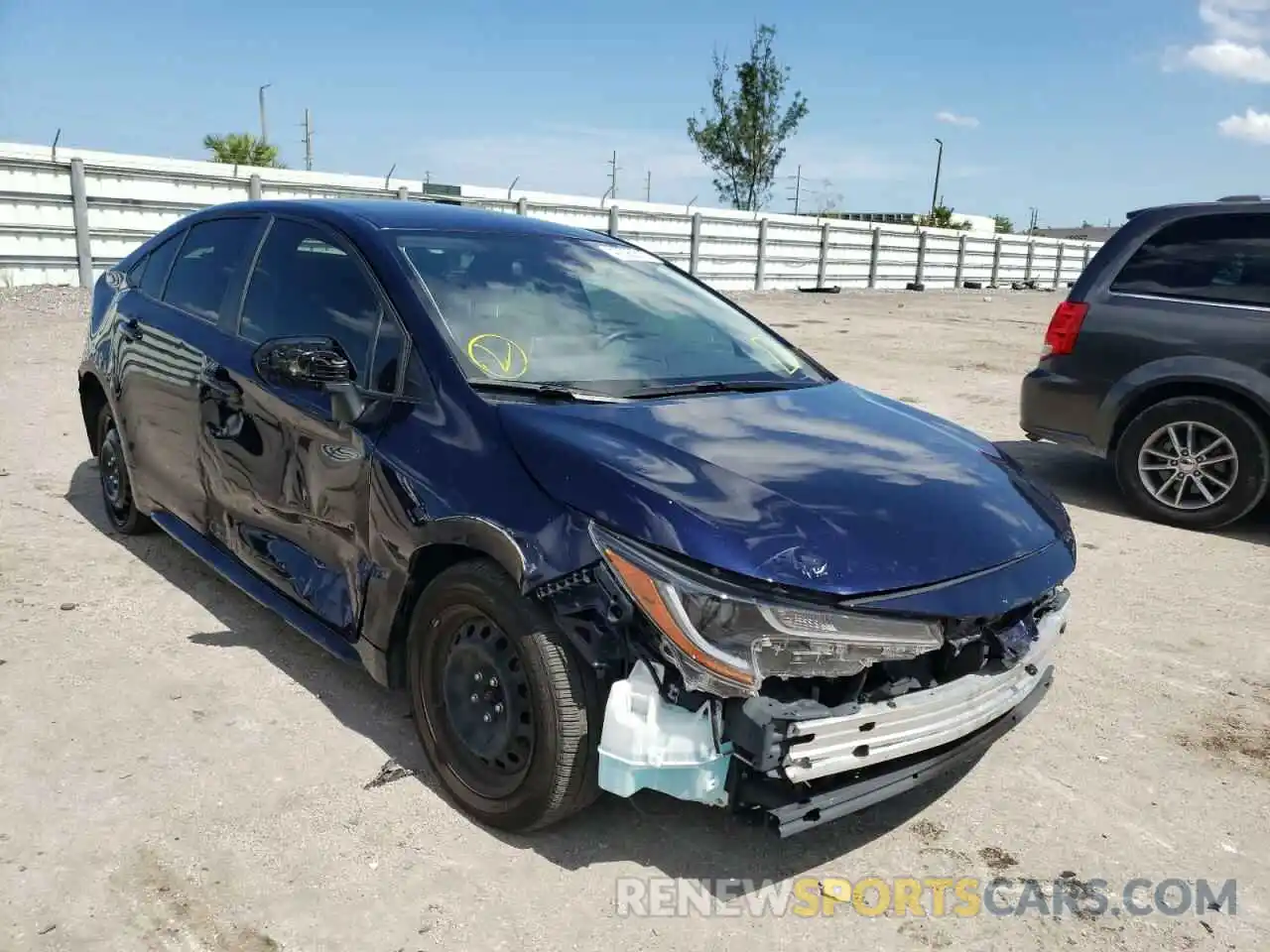 1 Photograph of a damaged car JTDEPMAE9MJ169971 TOYOTA COROLLA 2021