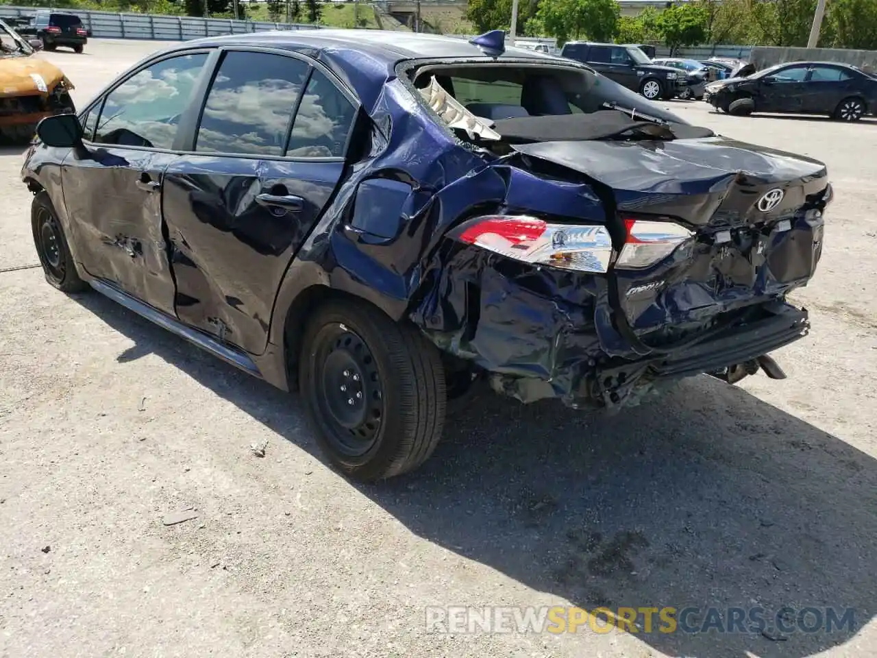 3 Photograph of a damaged car JTDEPMAE9MJ169971 TOYOTA COROLLA 2021