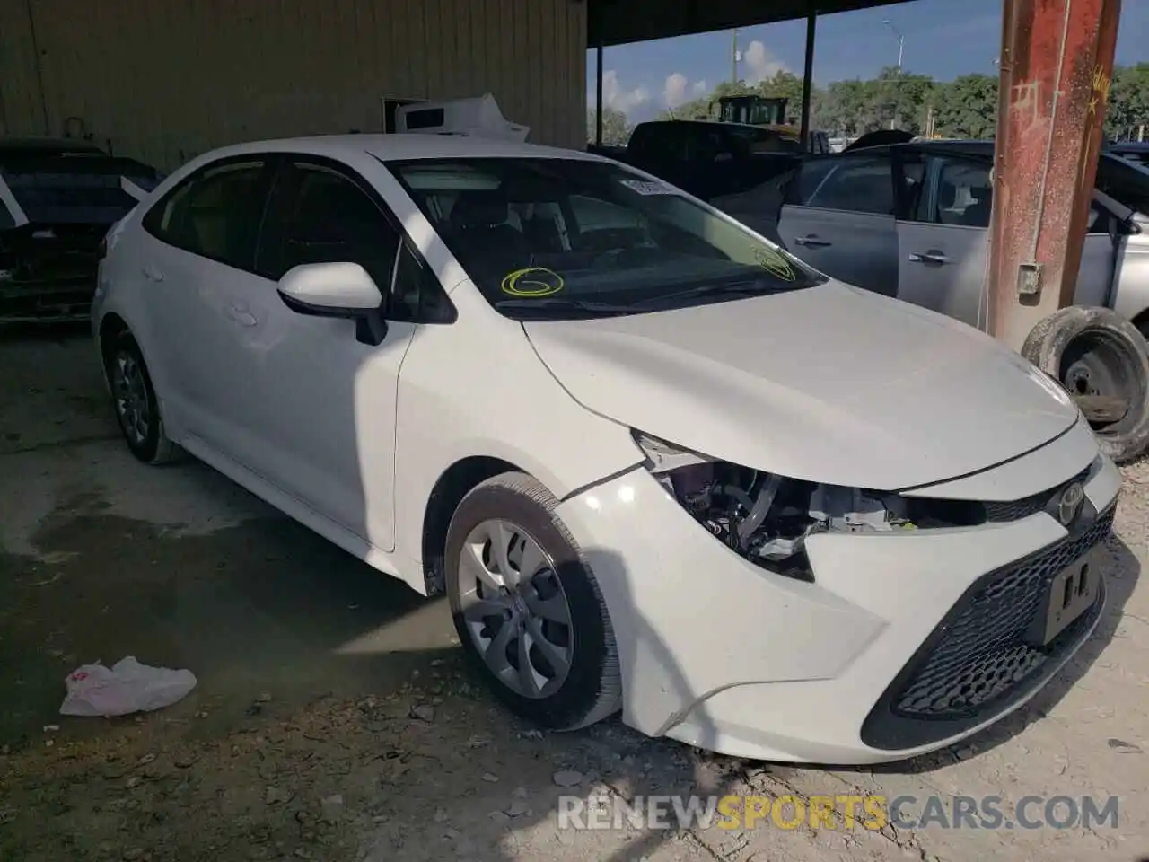 1 Photograph of a damaged car JTDEPMAE9MJ170375 TOYOTA COROLLA 2021