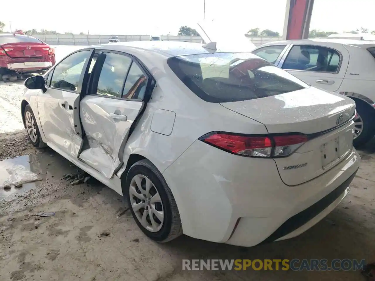 3 Photograph of a damaged car JTDEPMAE9MJ170375 TOYOTA COROLLA 2021