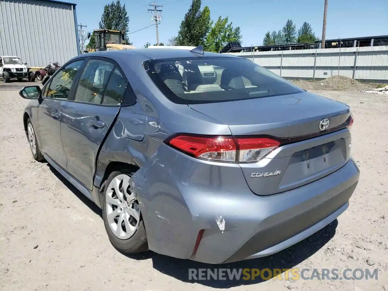 3 Photograph of a damaged car JTDEPMAE9MJ172689 TOYOTA COROLLA 2021