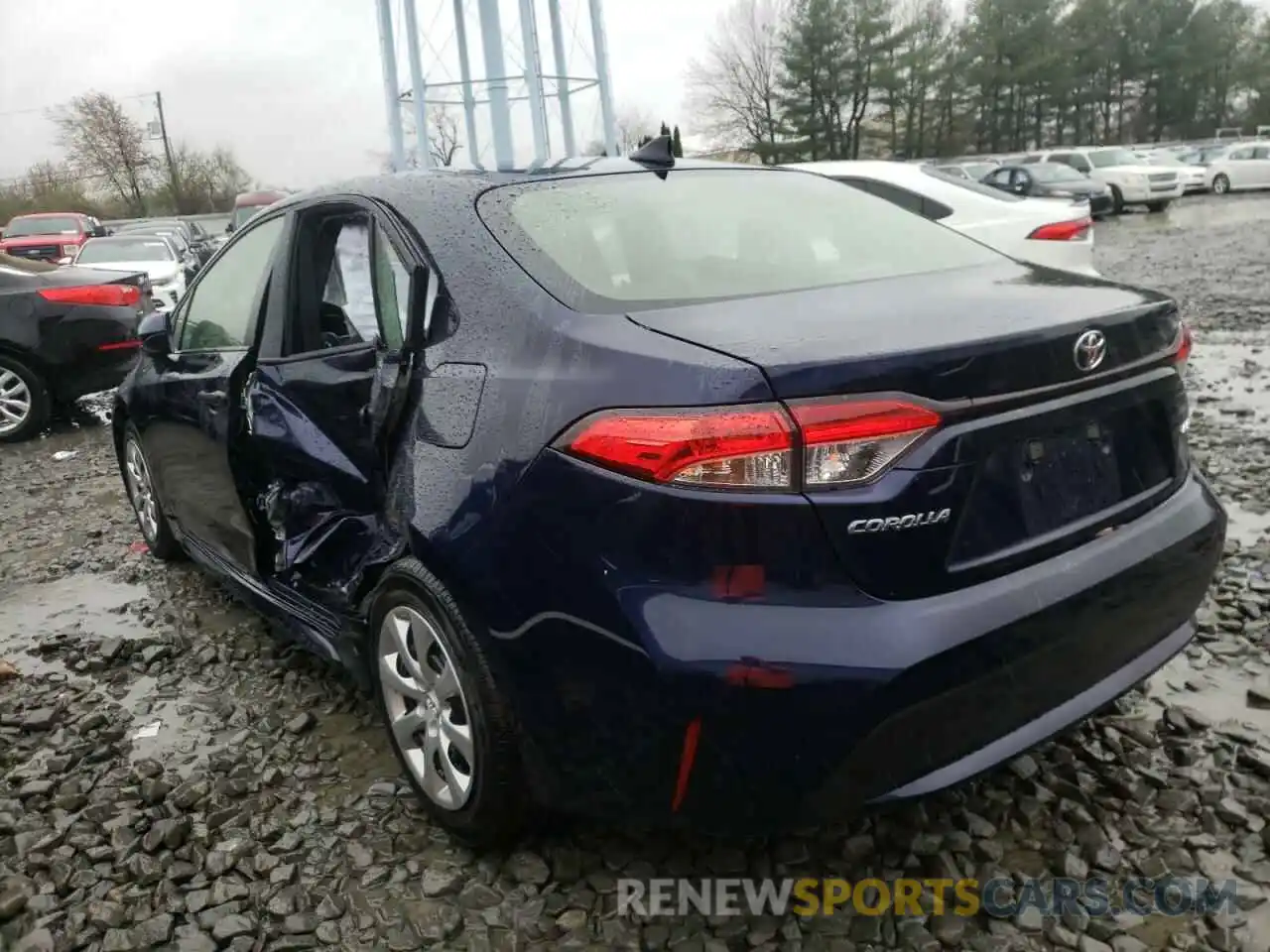 3 Photograph of a damaged car JTDEPMAE9MJ174796 TOYOTA COROLLA 2021