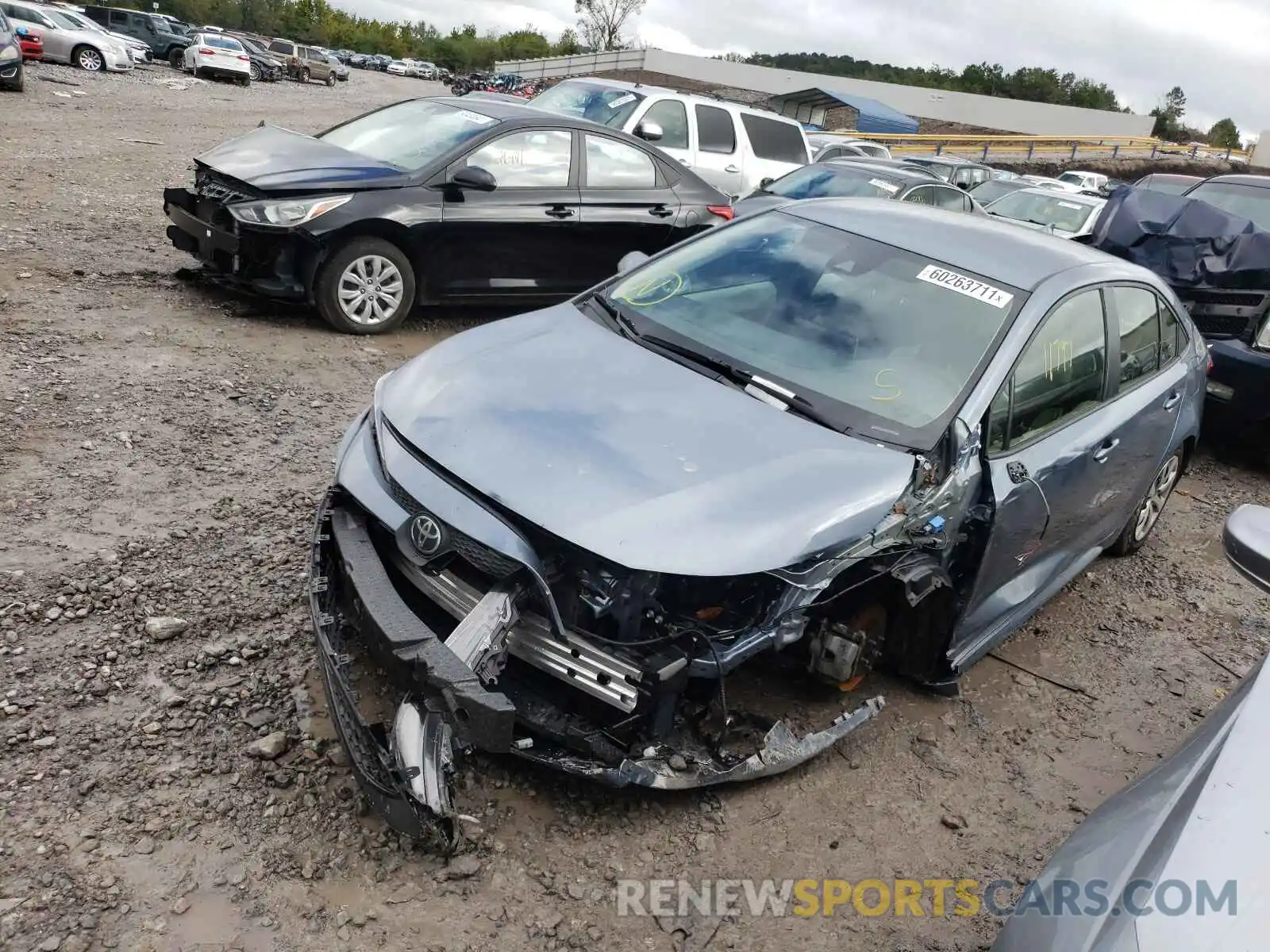 2 Photograph of a damaged car JTDEPMAE9MJ175964 TOYOTA COROLLA 2021