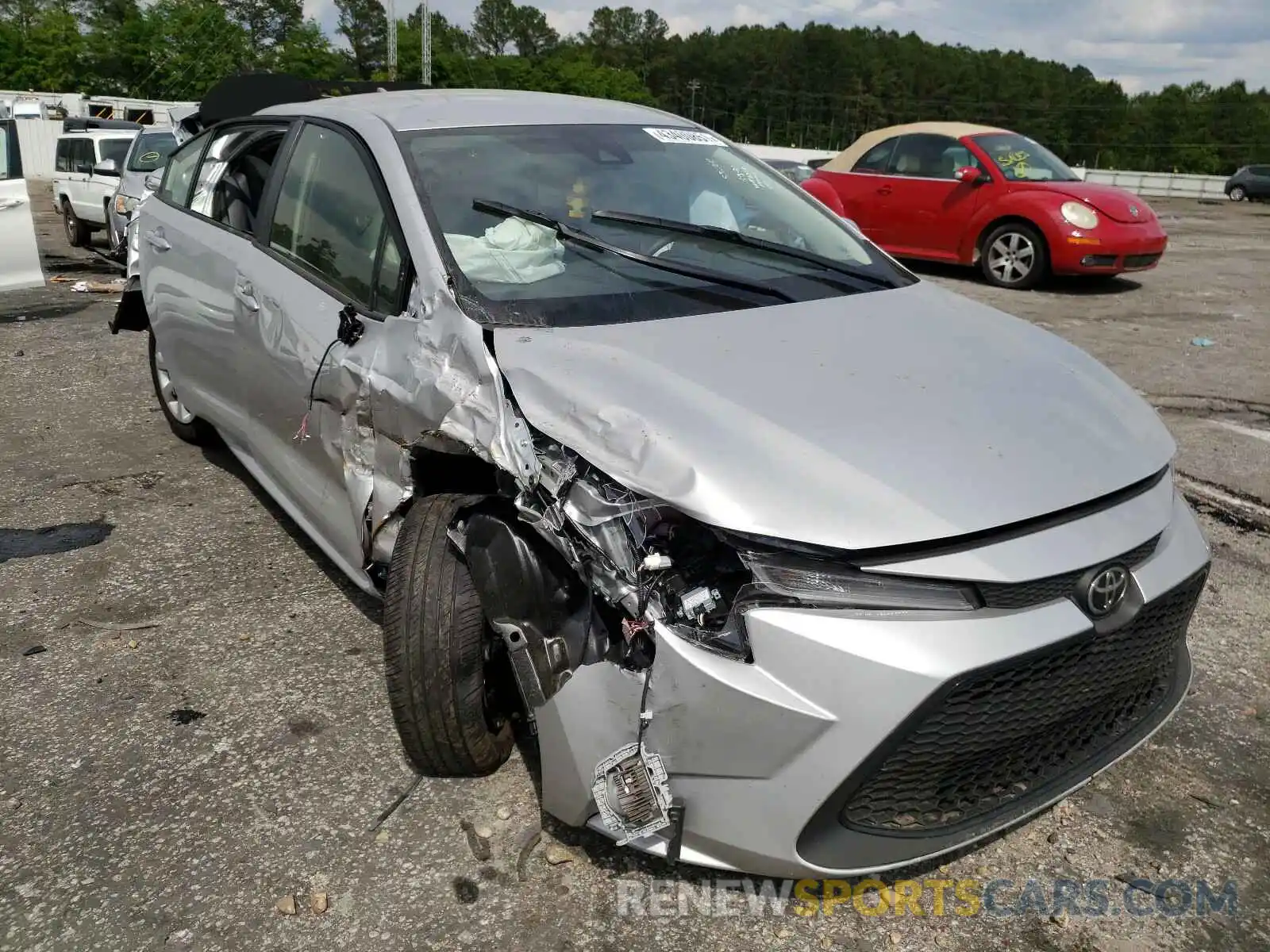 1 Photograph of a damaged car JTDEPMAE9MJ176368 TOYOTA COROLLA 2021