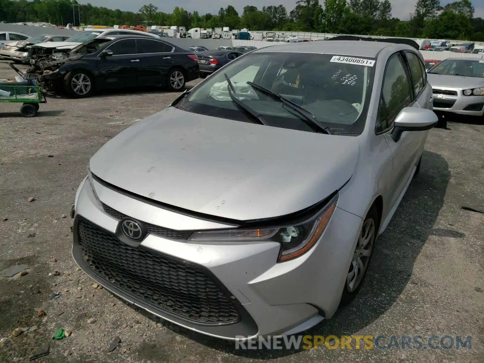 2 Photograph of a damaged car JTDEPMAE9MJ176368 TOYOTA COROLLA 2021