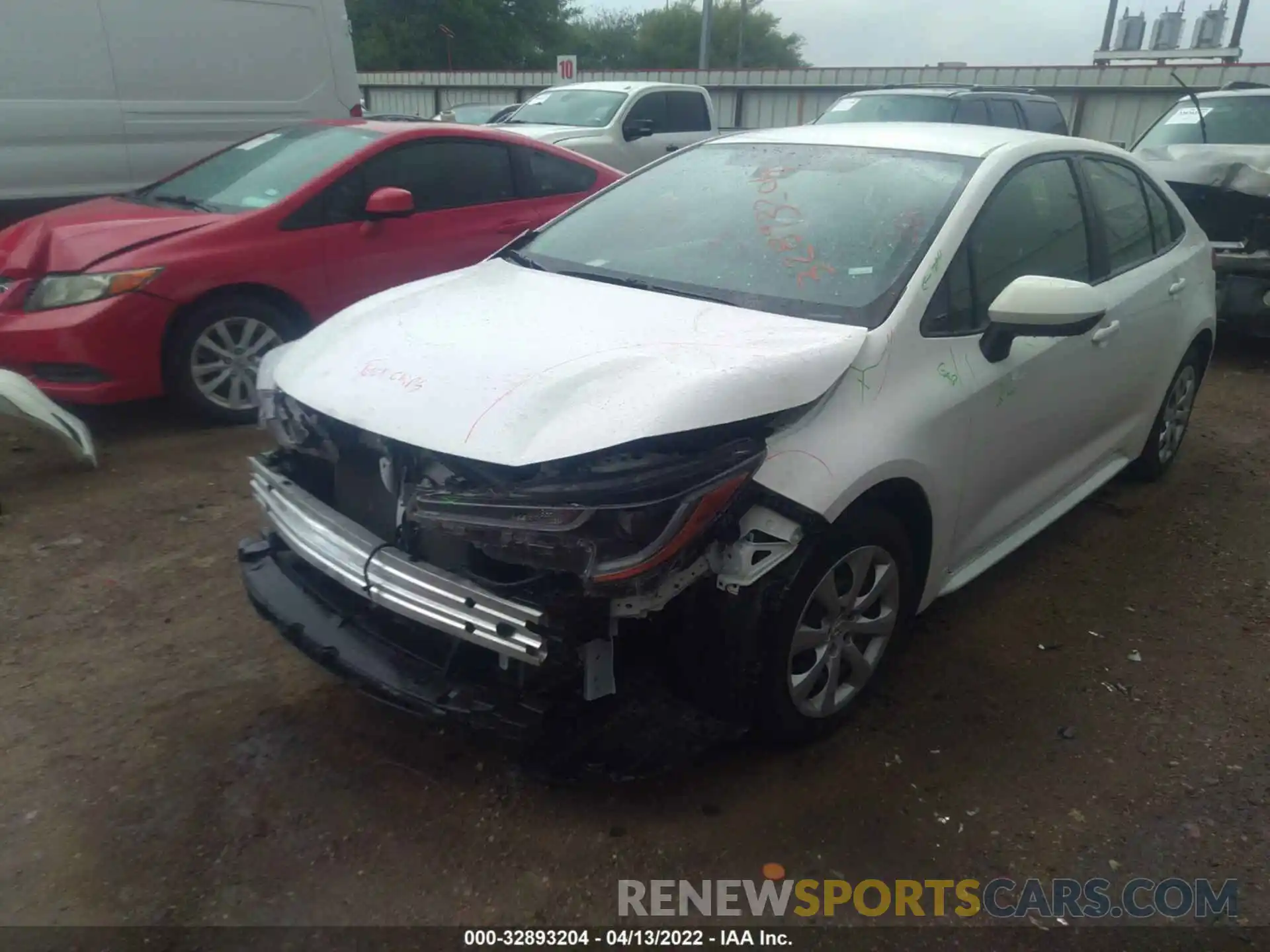 2 Photograph of a damaged car JTDEPMAE9MJ176399 TOYOTA COROLLA 2021