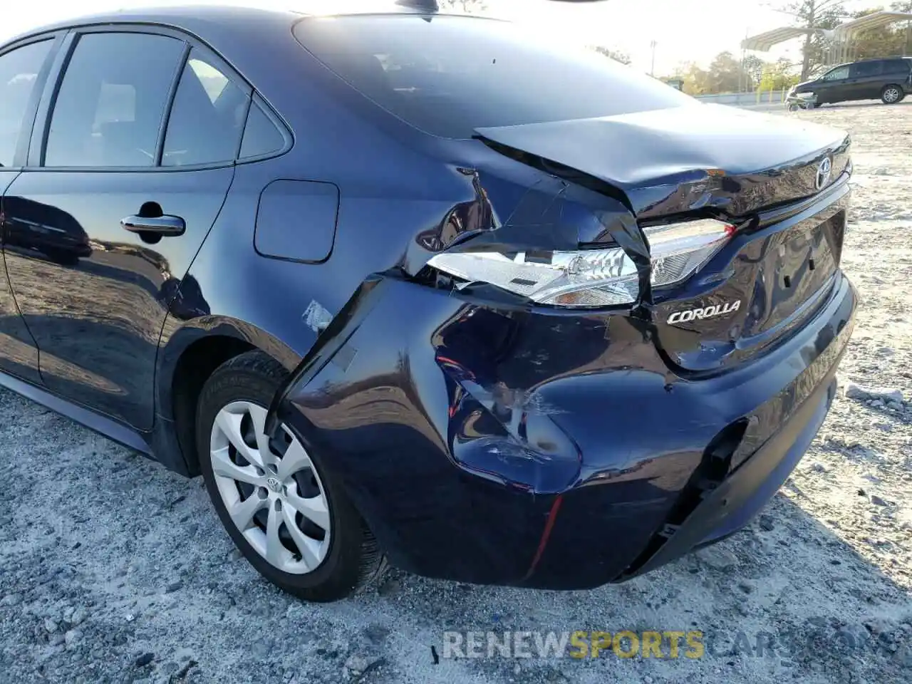 9 Photograph of a damaged car JTDEPMAE9MJ176421 TOYOTA COROLLA 2021