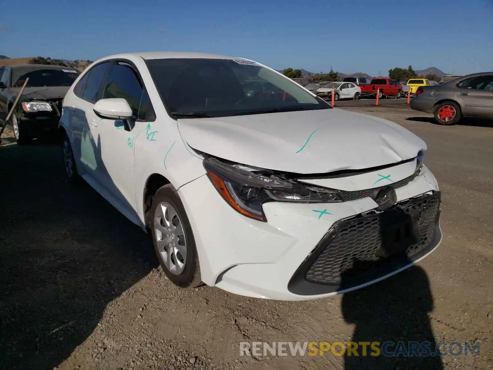 1 Photograph of a damaged car JTDEPMAE9MJ176936 TOYOTA COROLLA 2021