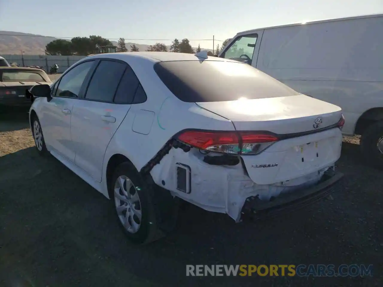 3 Photograph of a damaged car JTDEPMAE9MJ176936 TOYOTA COROLLA 2021