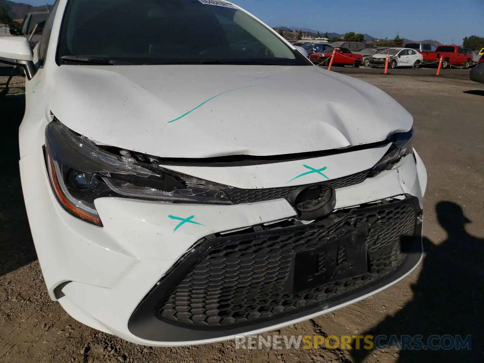 9 Photograph of a damaged car JTDEPMAE9MJ176936 TOYOTA COROLLA 2021