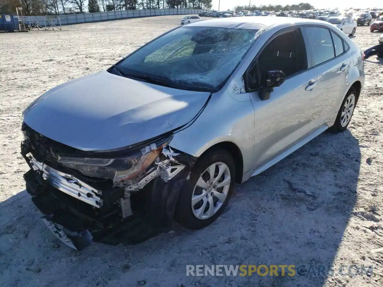 2 Photograph of a damaged car JTDEPMAE9MJ177102 TOYOTA COROLLA 2021