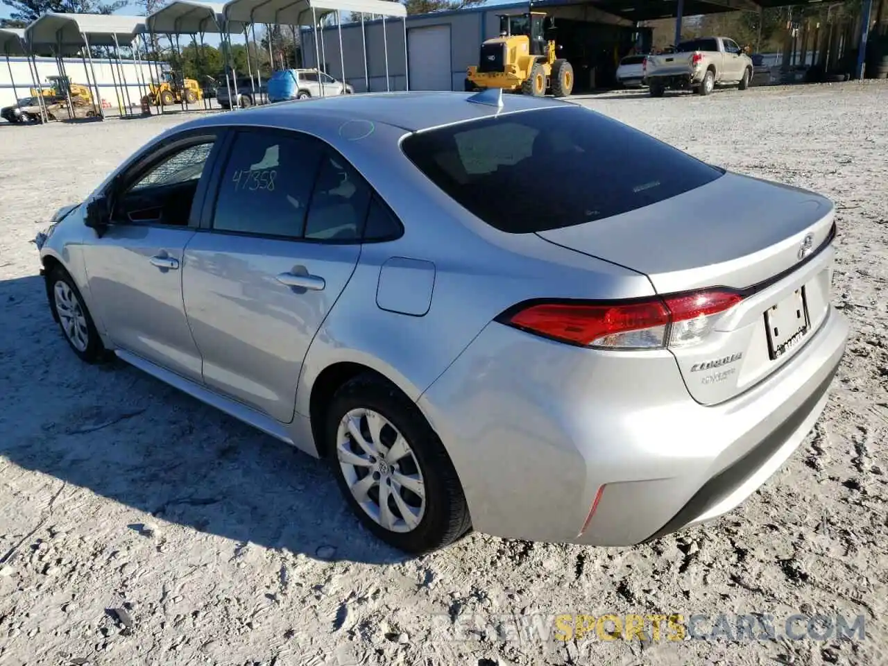 3 Photograph of a damaged car JTDEPMAE9MJ177102 TOYOTA COROLLA 2021