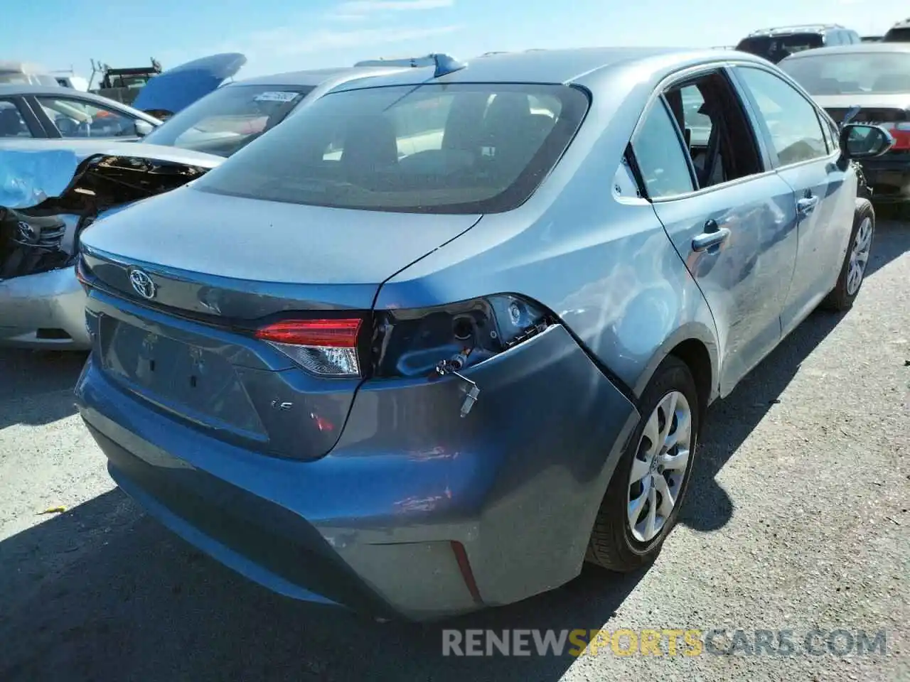 4 Photograph of a damaged car JTDEPMAE9MJ178573 TOYOTA COROLLA 2021