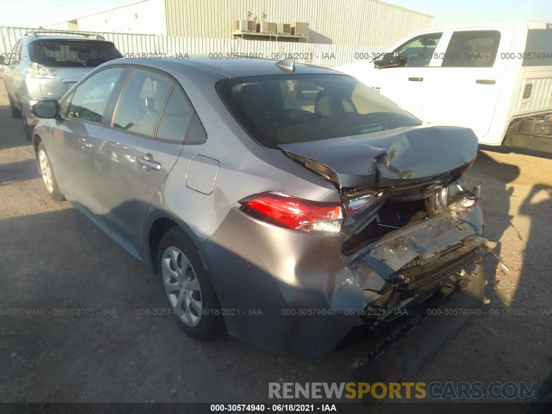 3 Photograph of a damaged car JTDEPMAE9MJ179528 TOYOTA COROLLA 2021