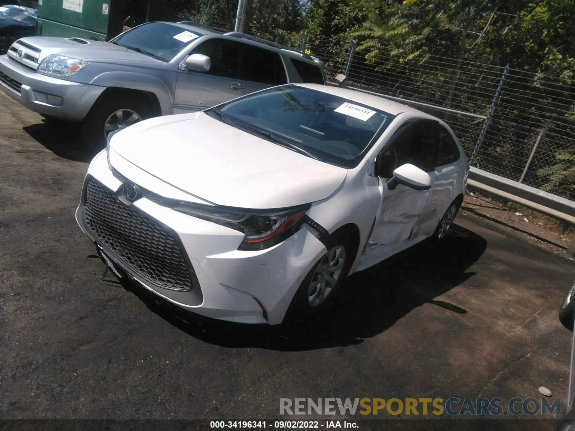 2 Photograph of a damaged car JTDEPMAE9MJ179853 TOYOTA COROLLA 2021