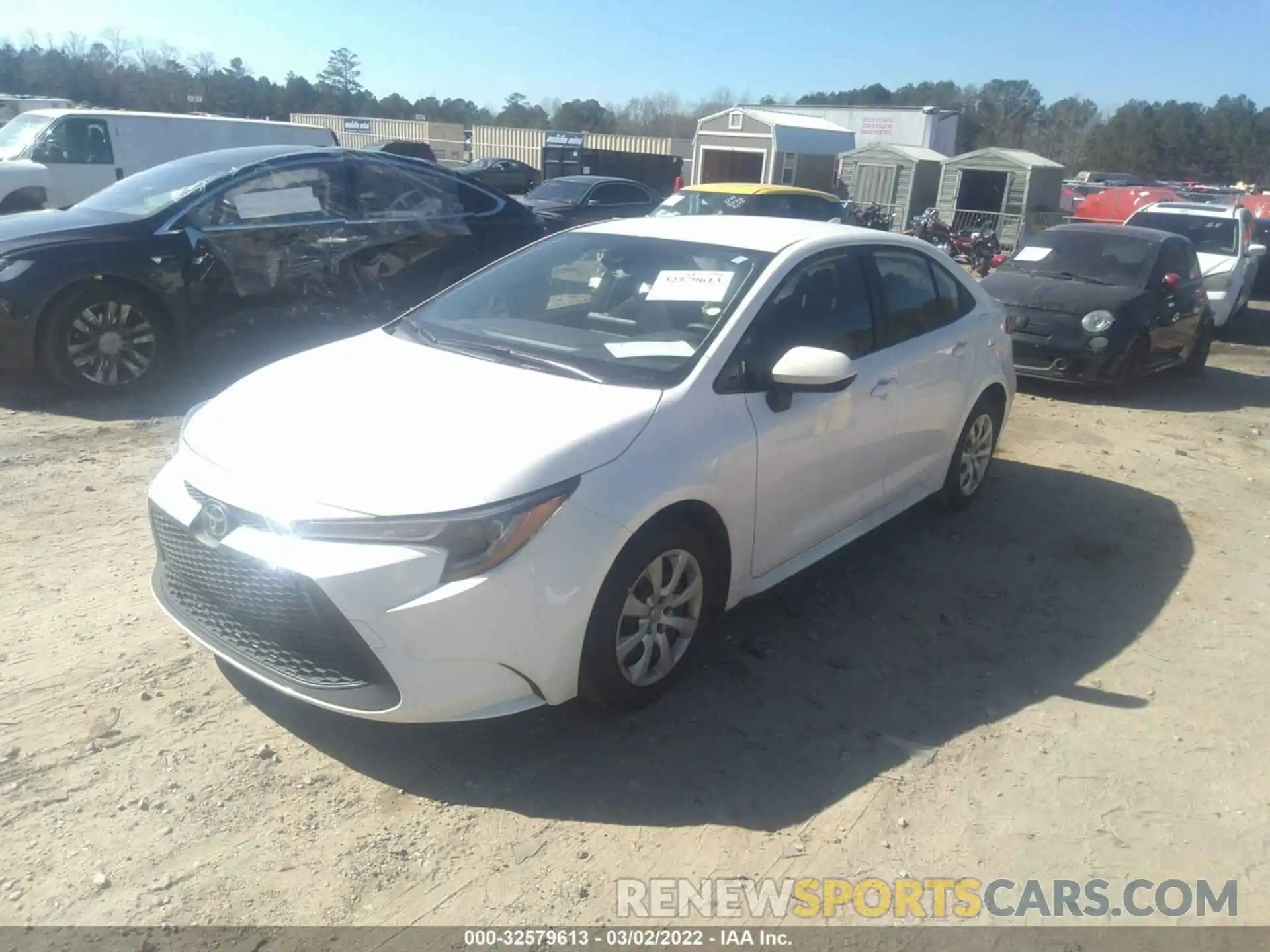 2 Photograph of a damaged car JTDEPMAE9MJ180436 TOYOTA COROLLA 2021