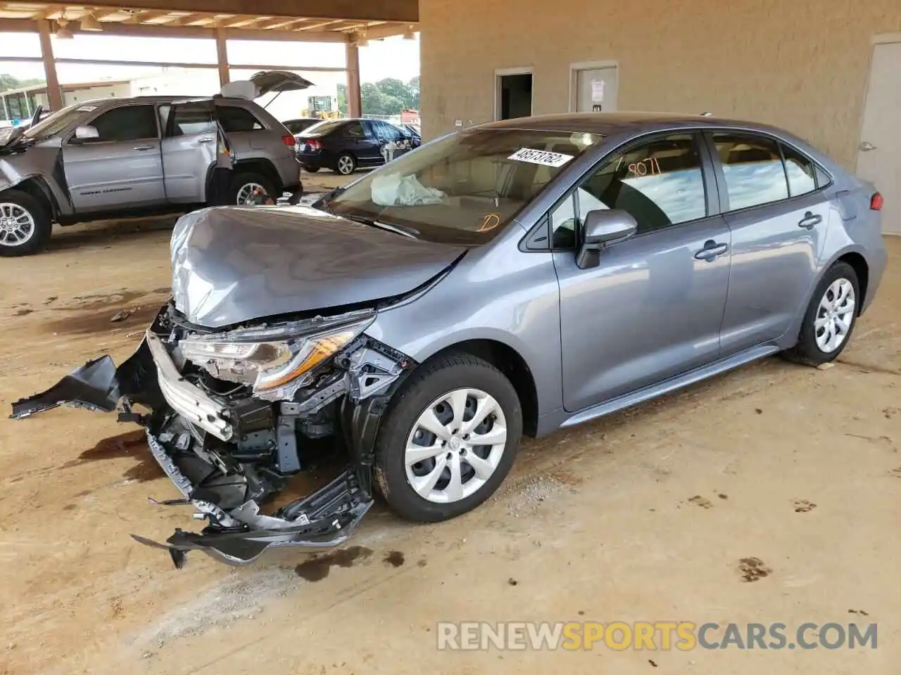 2 Photograph of a damaged car JTDEPMAE9MJ181876 TOYOTA COROLLA 2021