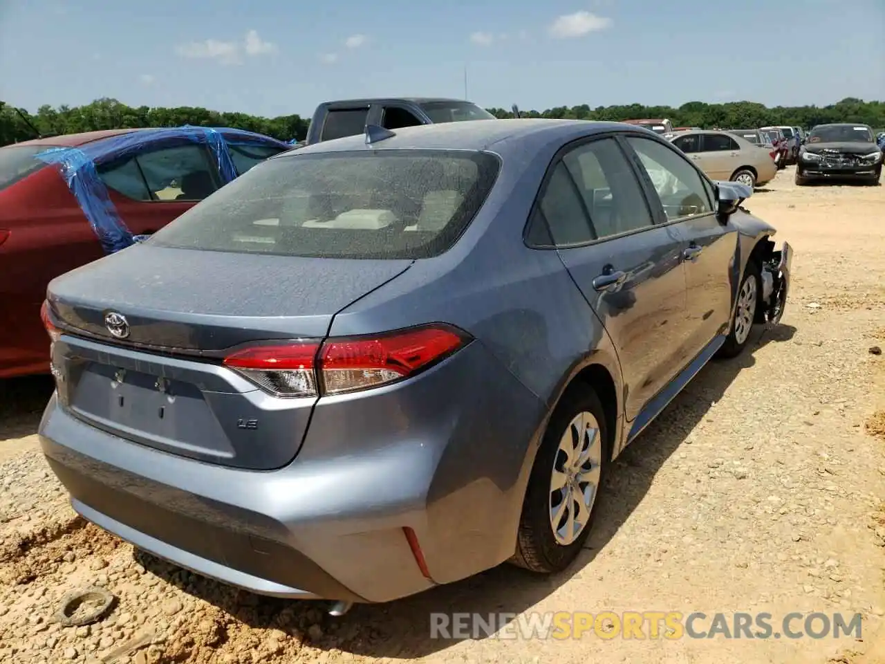 4 Photograph of a damaged car JTDEPMAE9MJ181876 TOYOTA COROLLA 2021