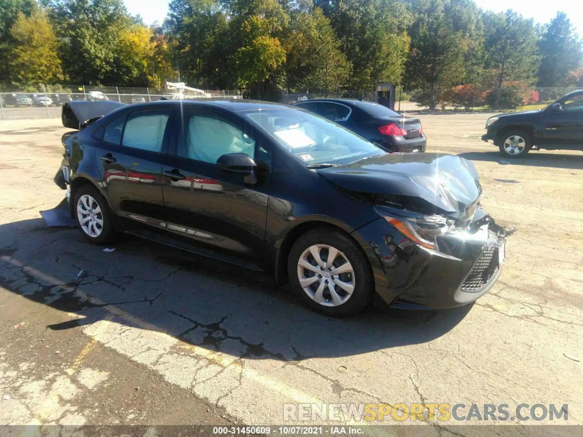 1 Photograph of a damaged car JTDEPMAE9MJ183031 TOYOTA COROLLA 2021