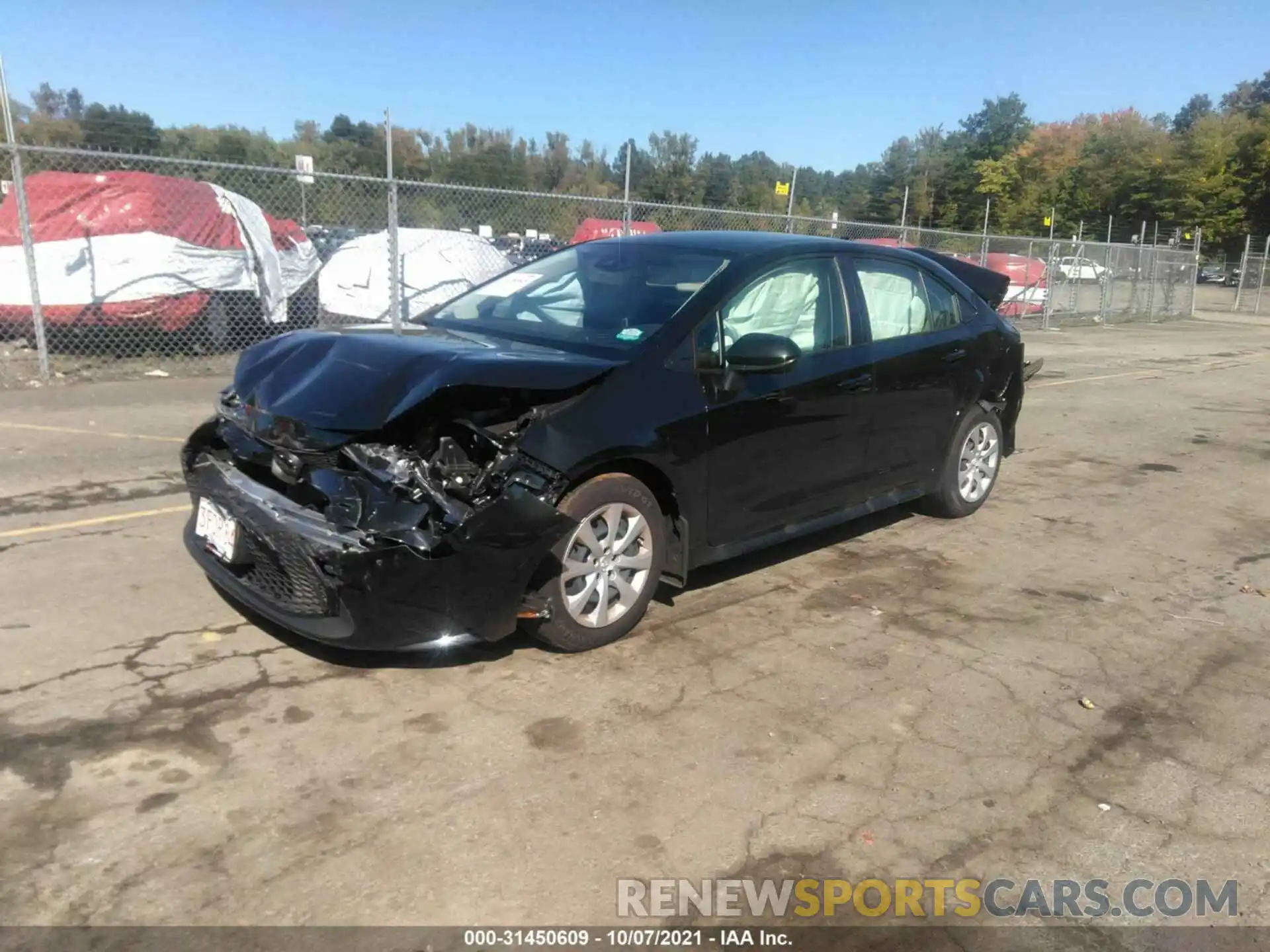 2 Photograph of a damaged car JTDEPMAE9MJ183031 TOYOTA COROLLA 2021