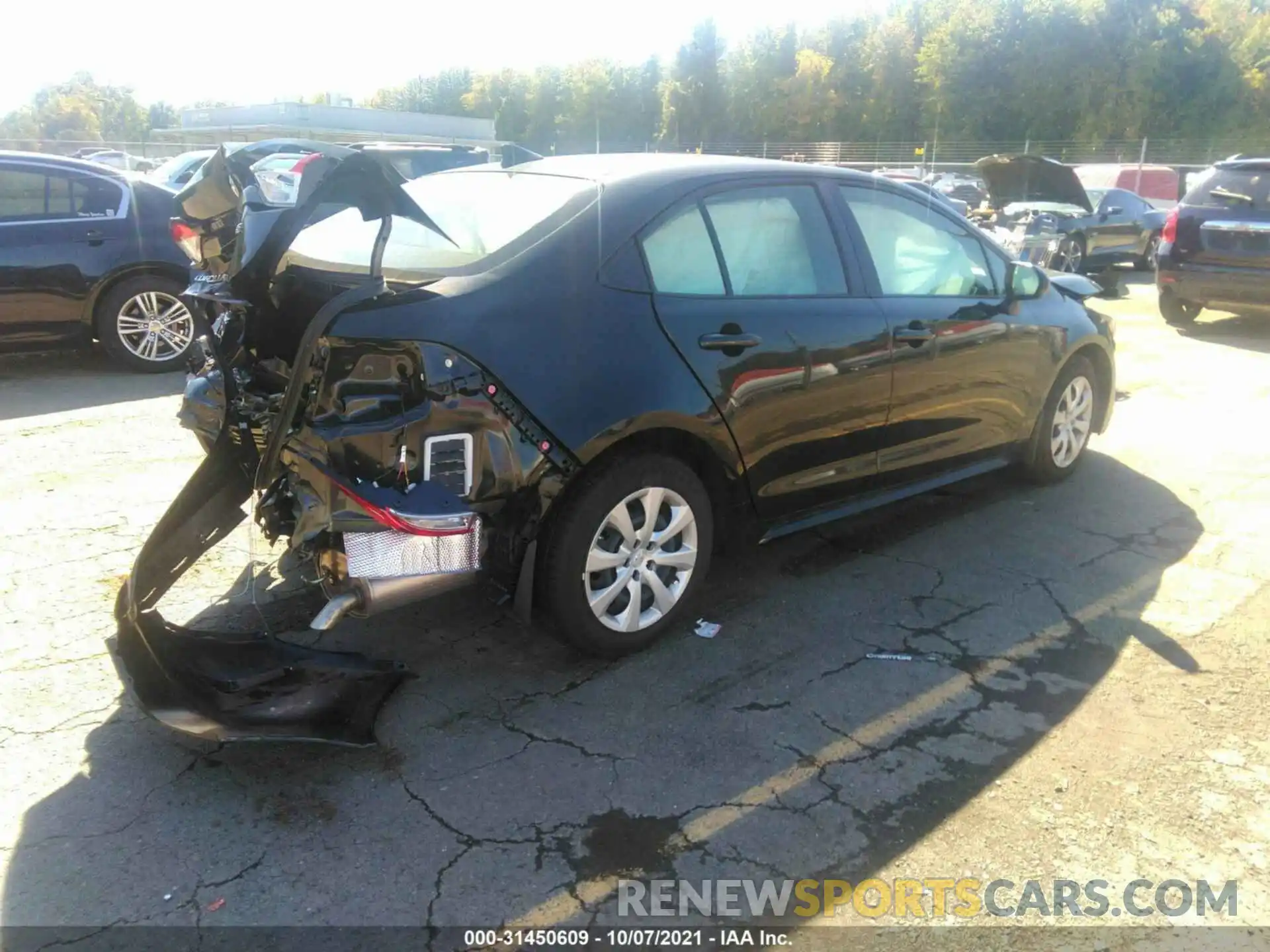 4 Photograph of a damaged car JTDEPMAE9MJ183031 TOYOTA COROLLA 2021