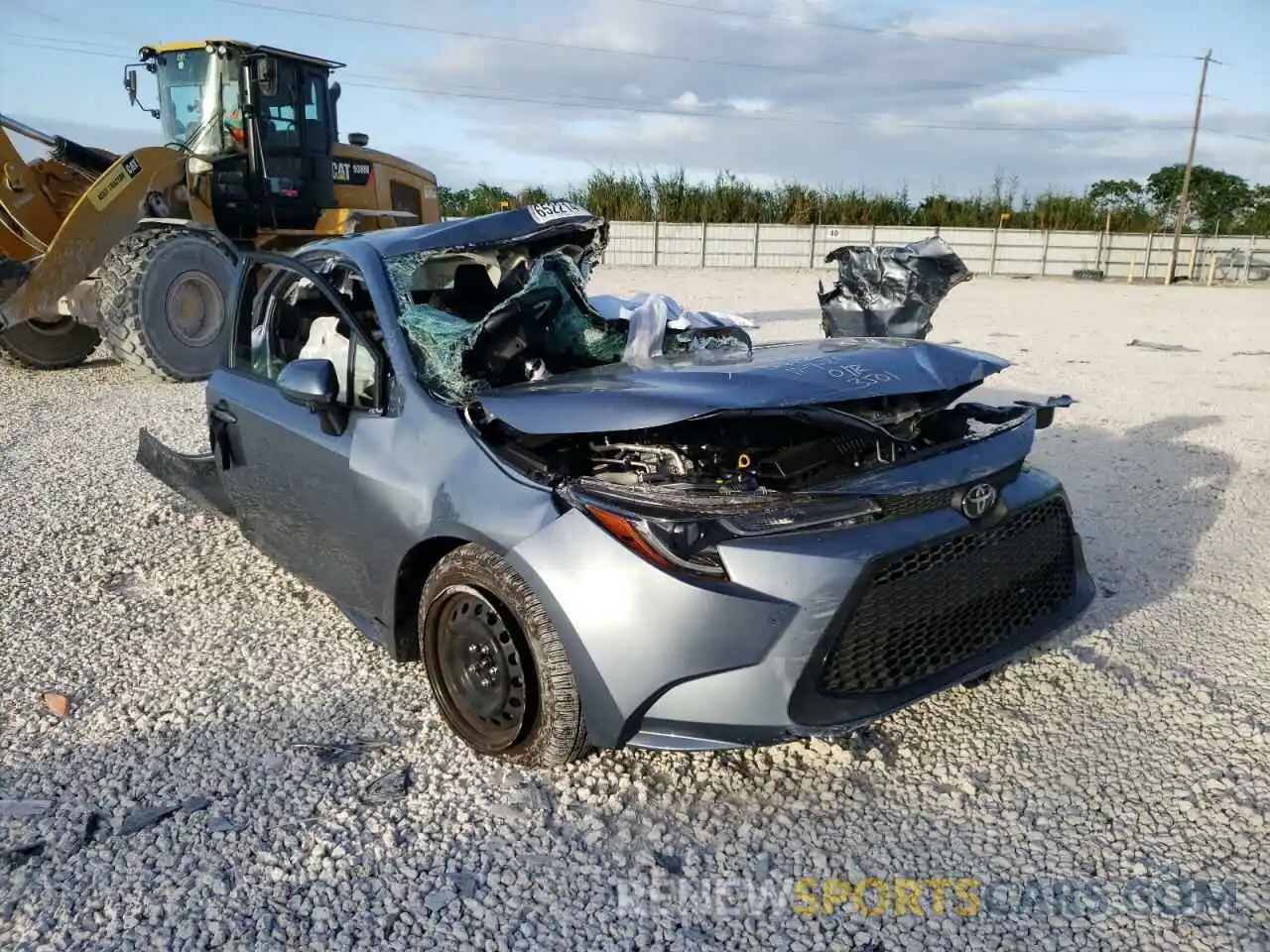 1 Photograph of a damaged car JTDEPMAE9MJ183501 TOYOTA COROLLA 2021