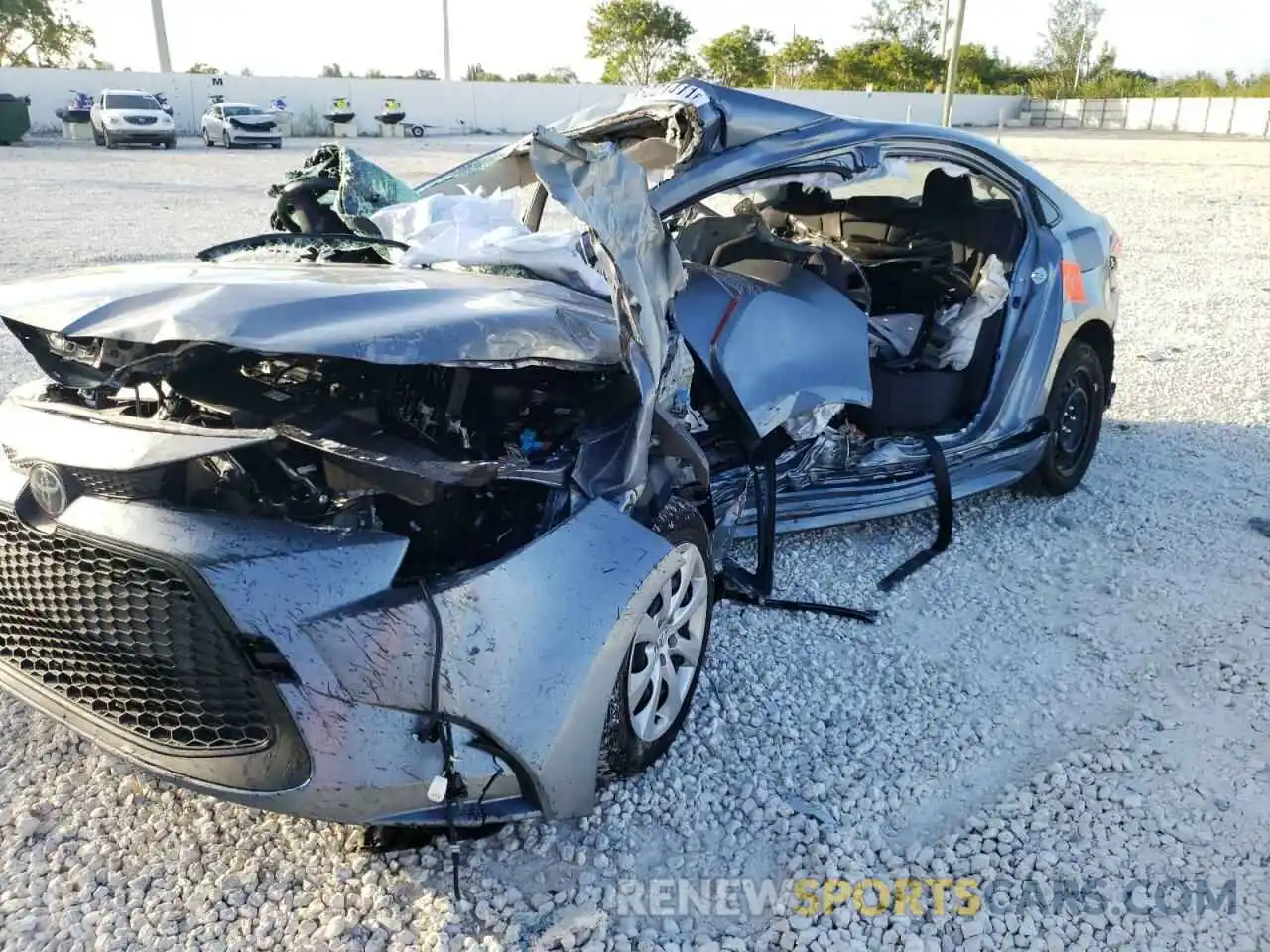 10 Photograph of a damaged car JTDEPMAE9MJ183501 TOYOTA COROLLA 2021