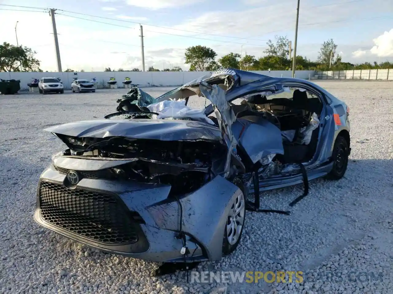 2 Photograph of a damaged car JTDEPMAE9MJ183501 TOYOTA COROLLA 2021